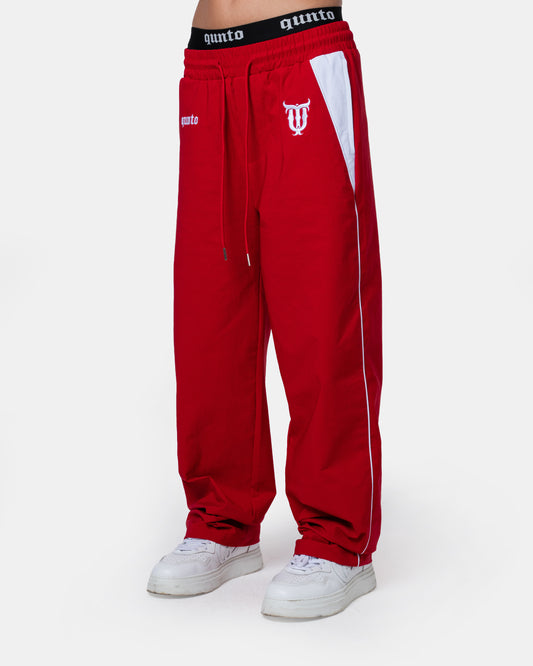 VINTAGE TRACK PANTS RED