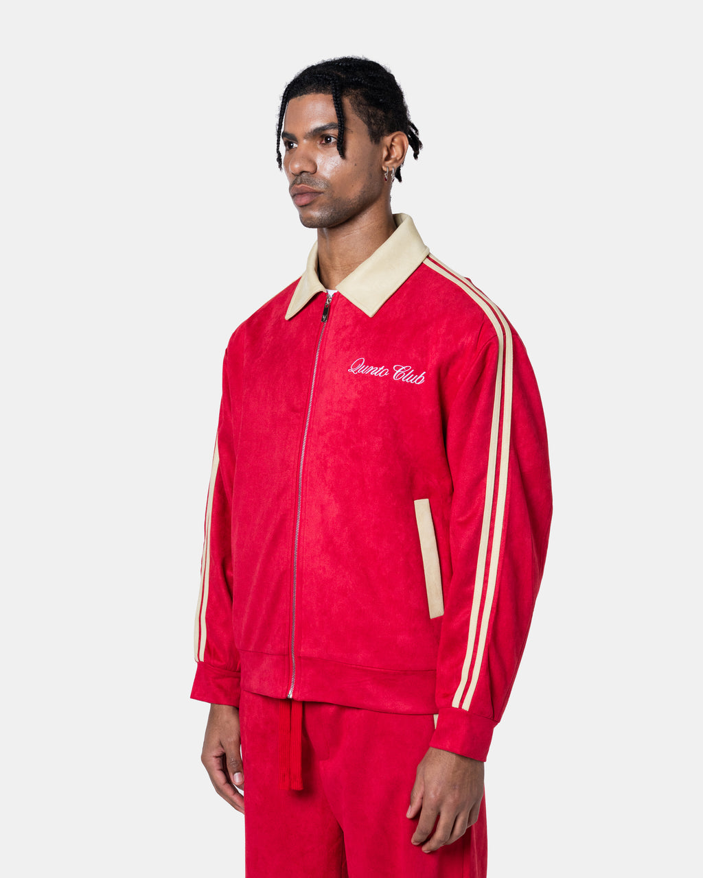 Rote Trainingsjacke