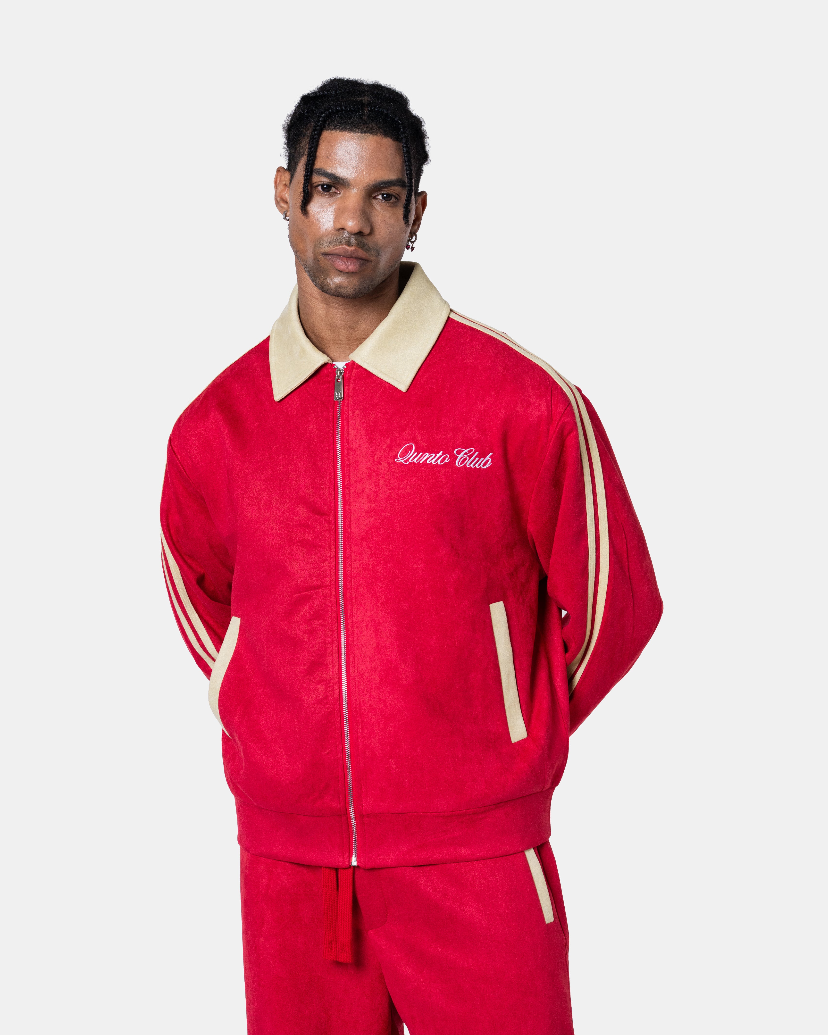 Rote Trainingsjacke