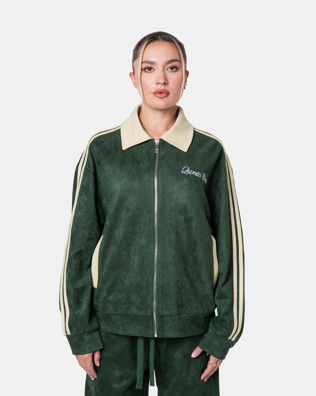 Grüne Trainingsjacke