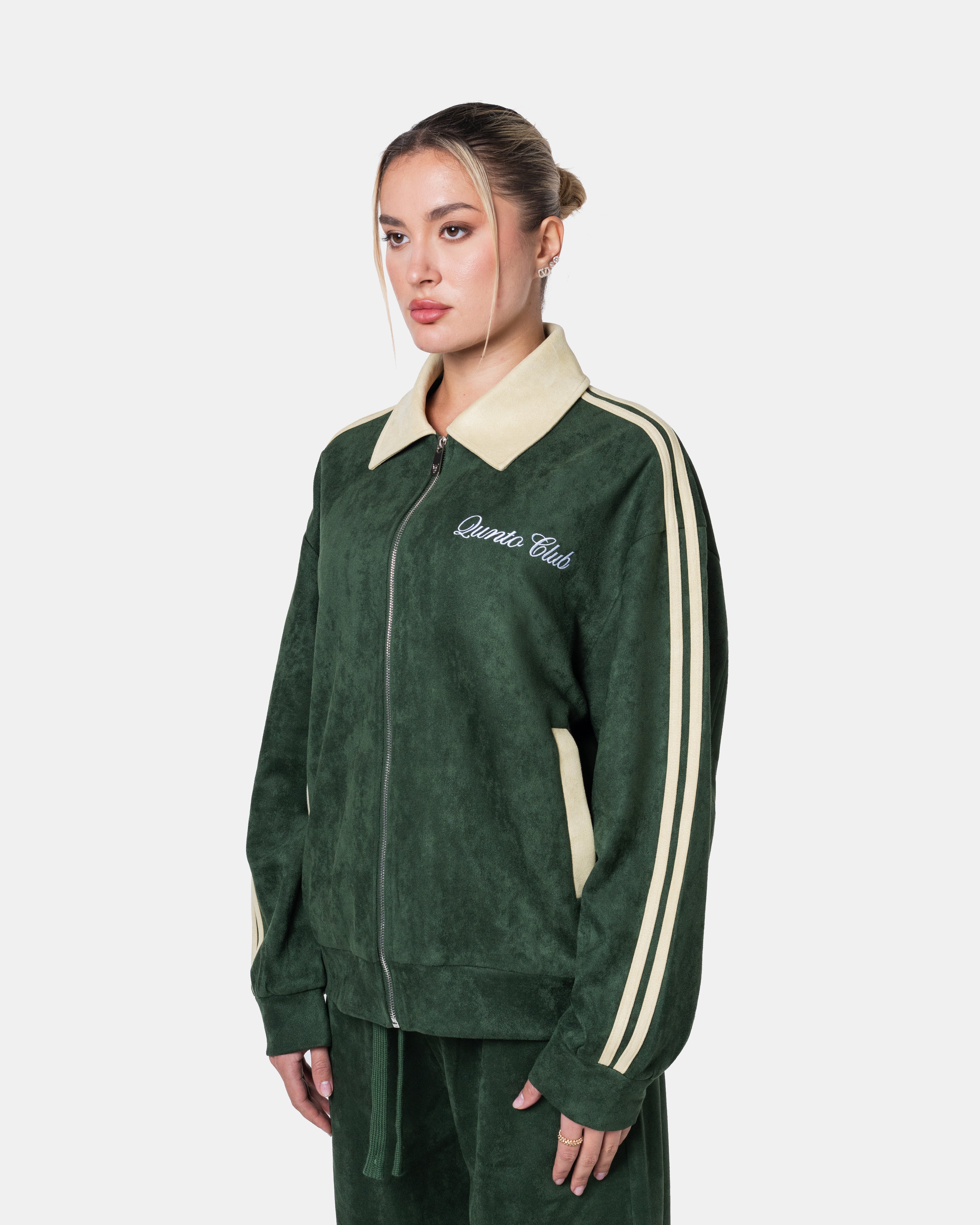 Grüne Trainingsjacke