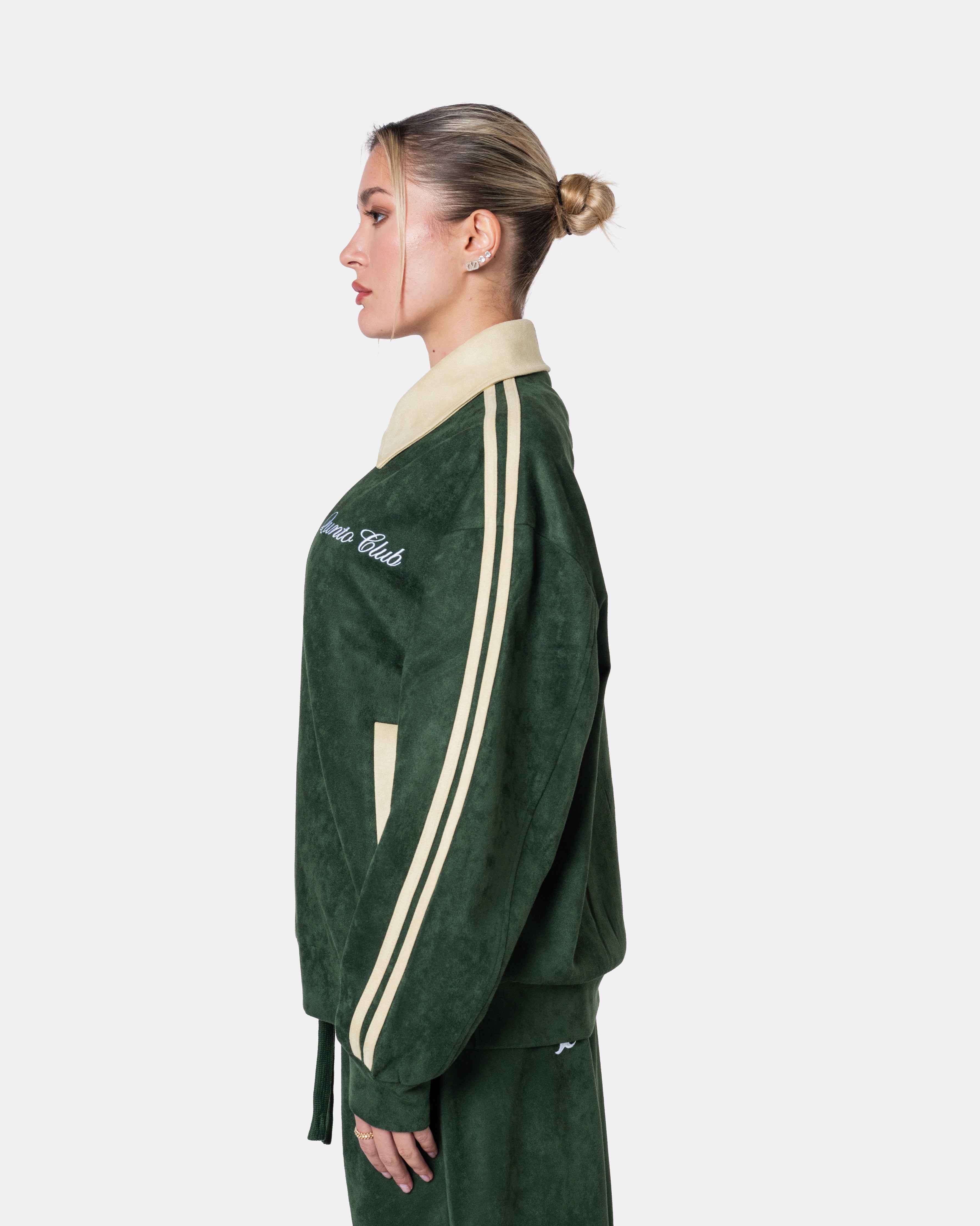 Grüne Trainingsjacke