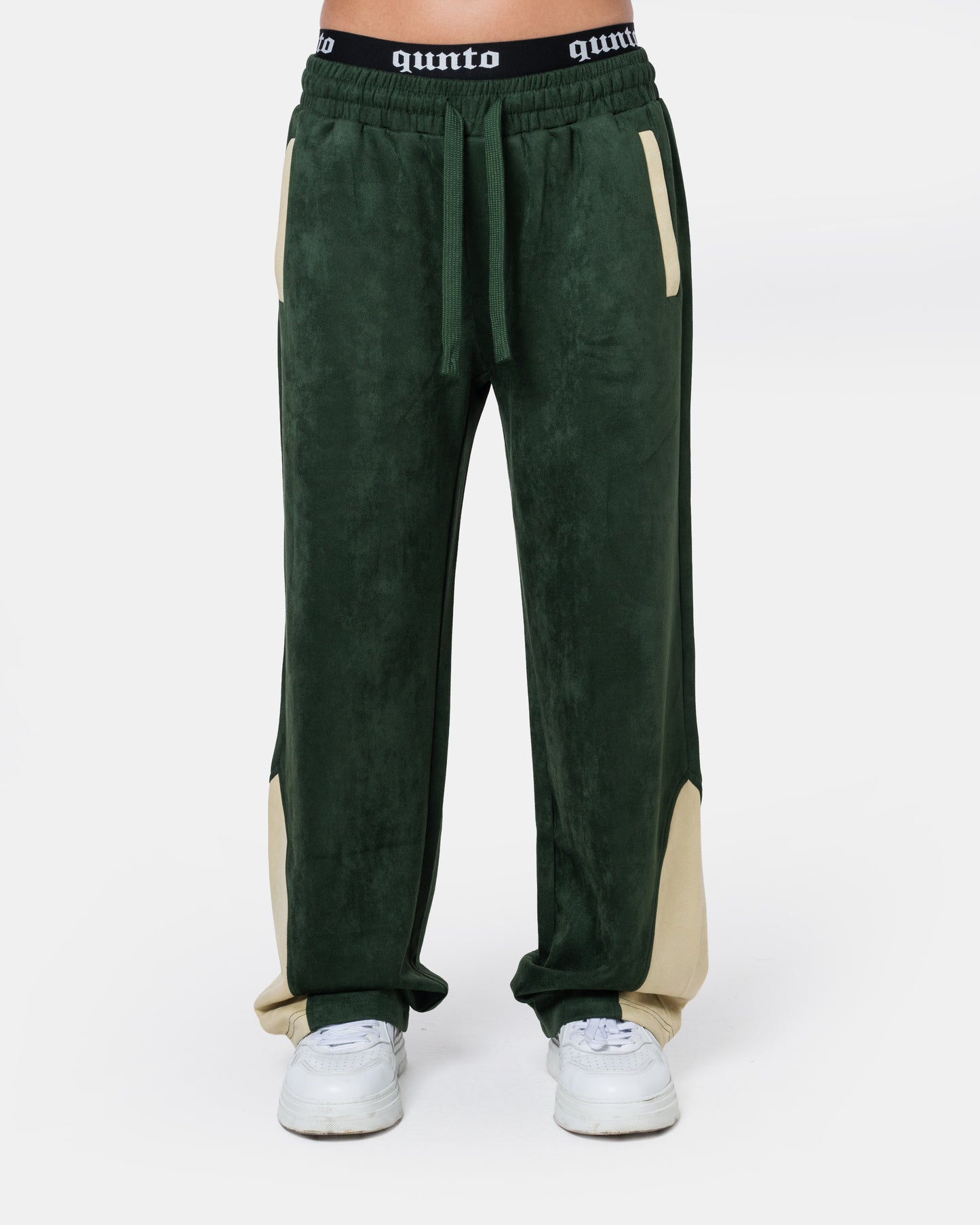 GREEN TRACK PANTS
