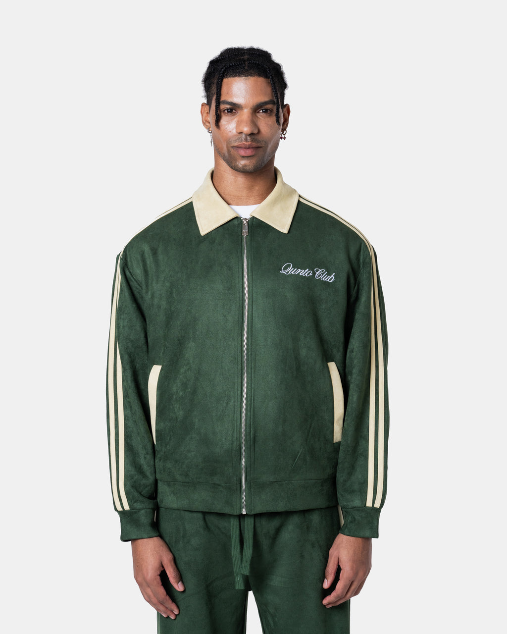 Grüne Trainingsjacke