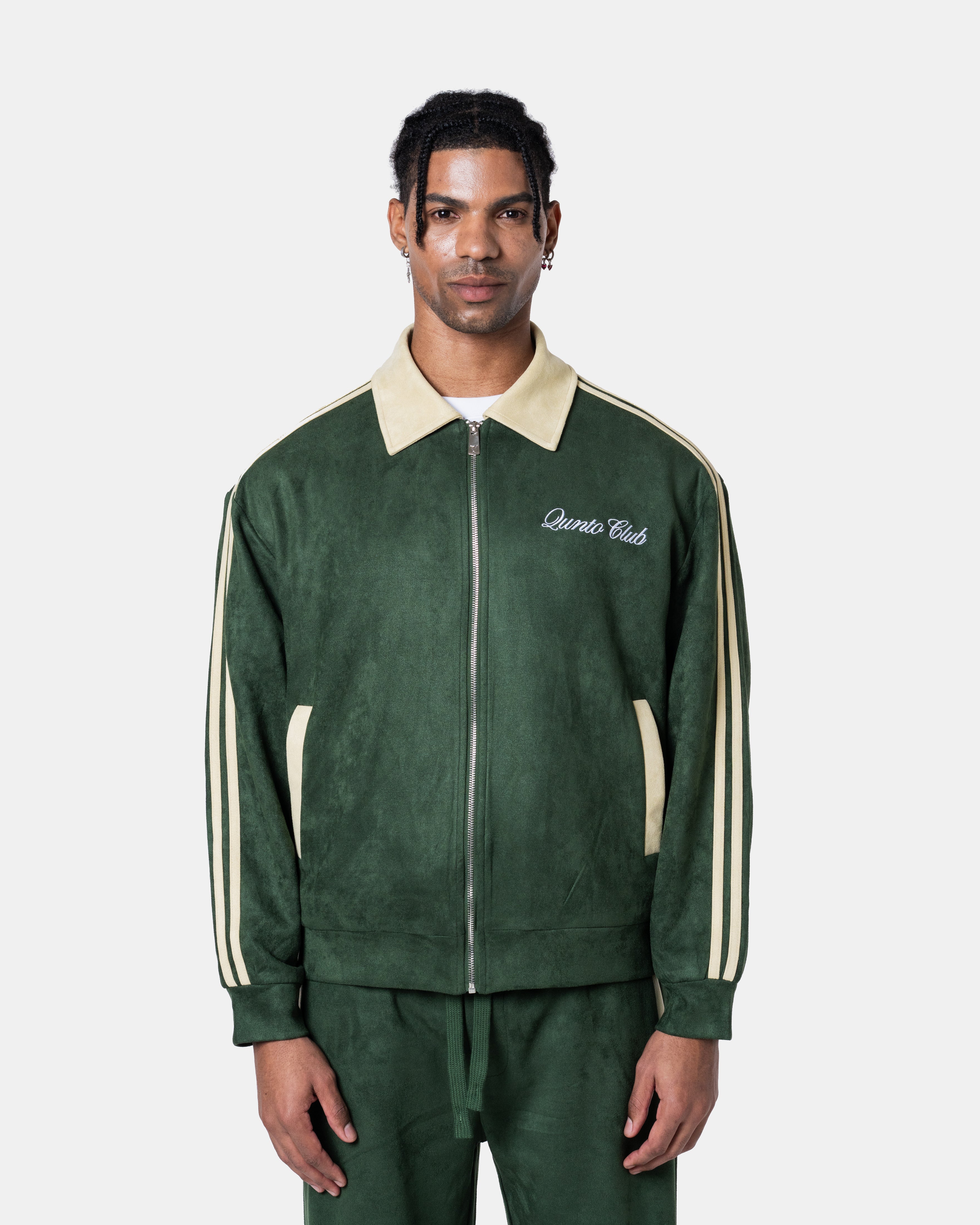 Grüne Trainingsjacke