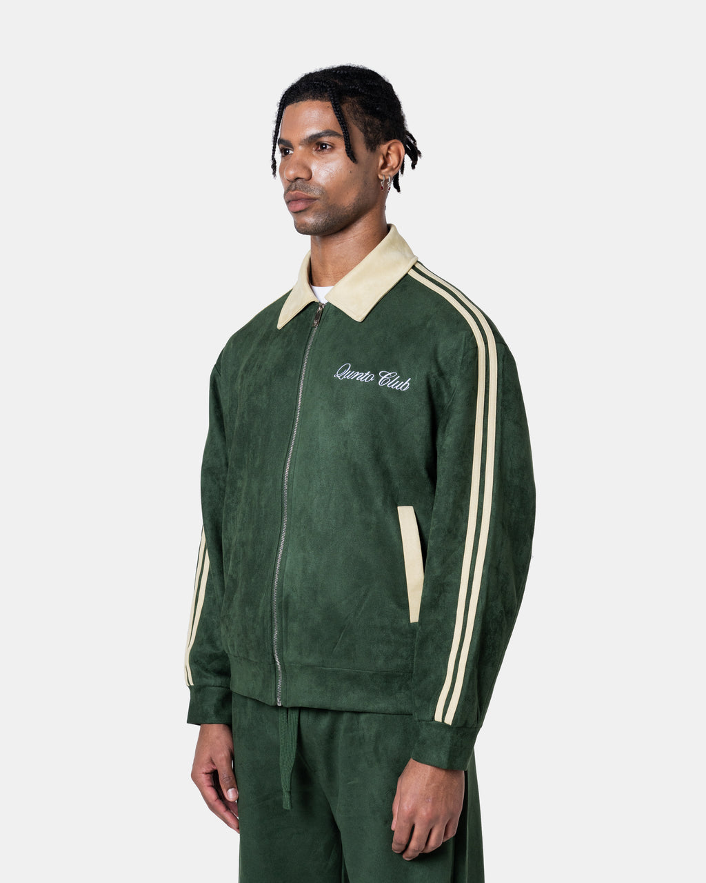 Grüne Trainingsjacke