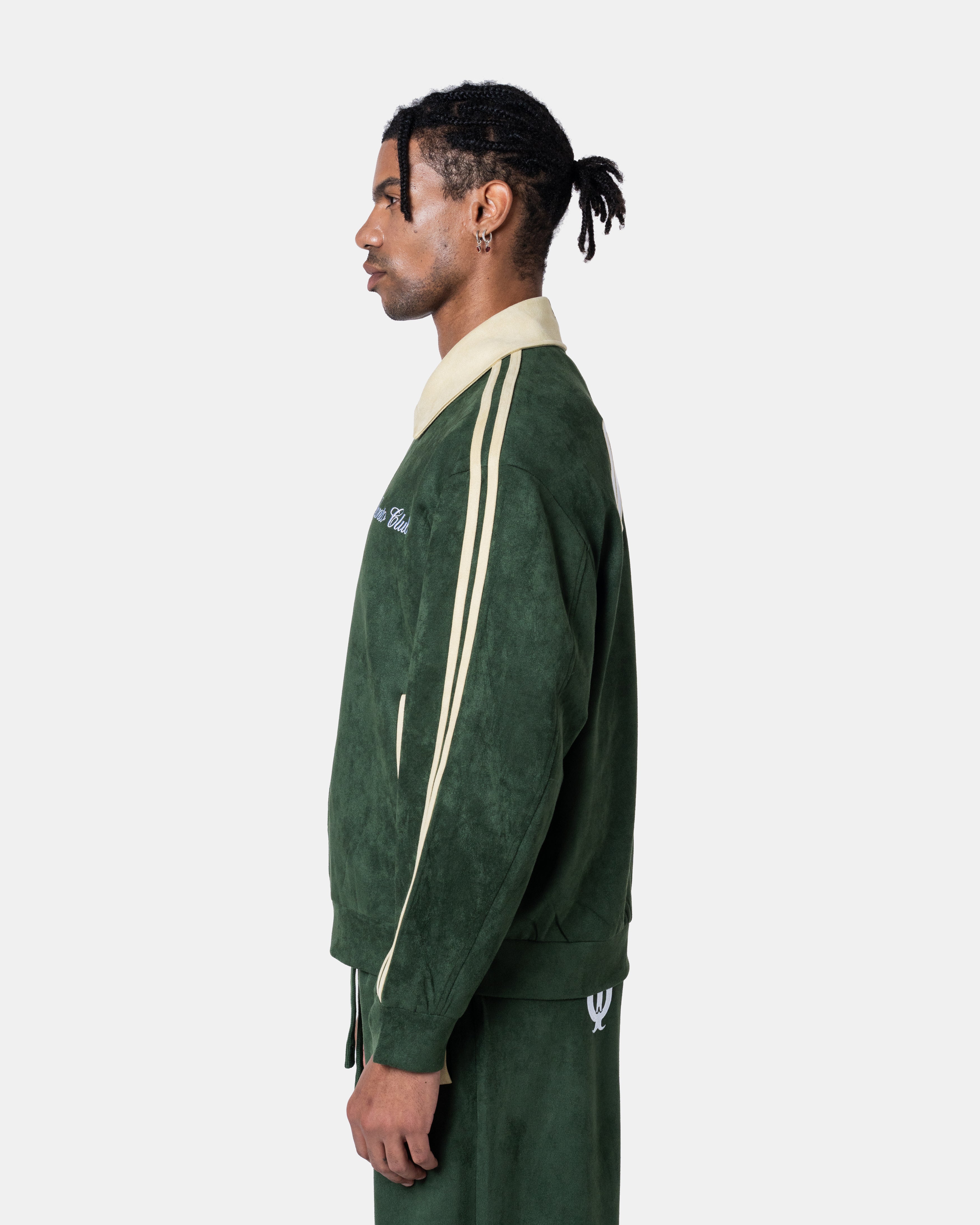 Grüne Trainingsjacke
