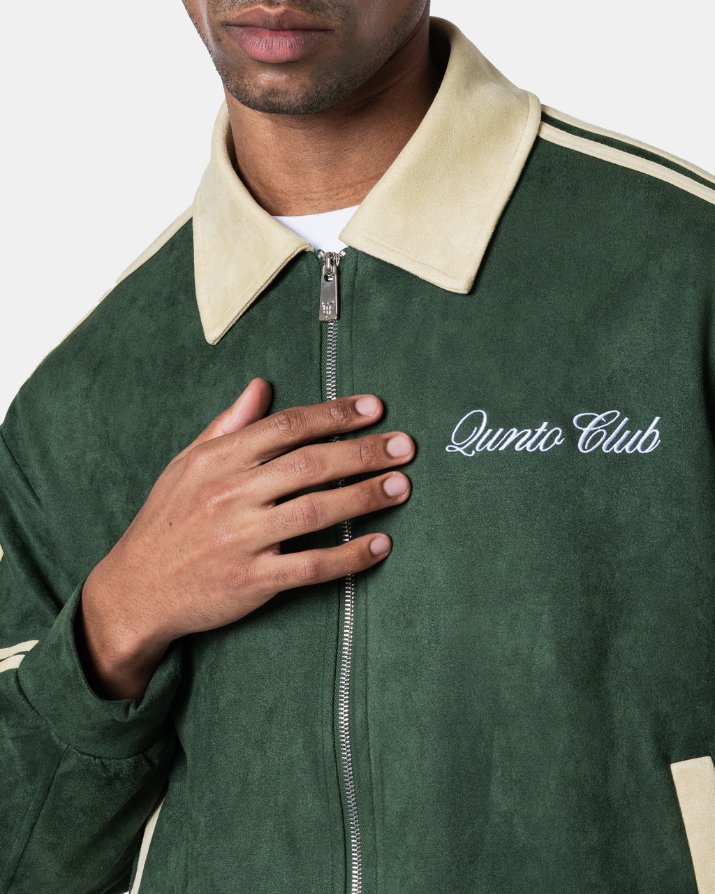 Grüne Trainingsjacke