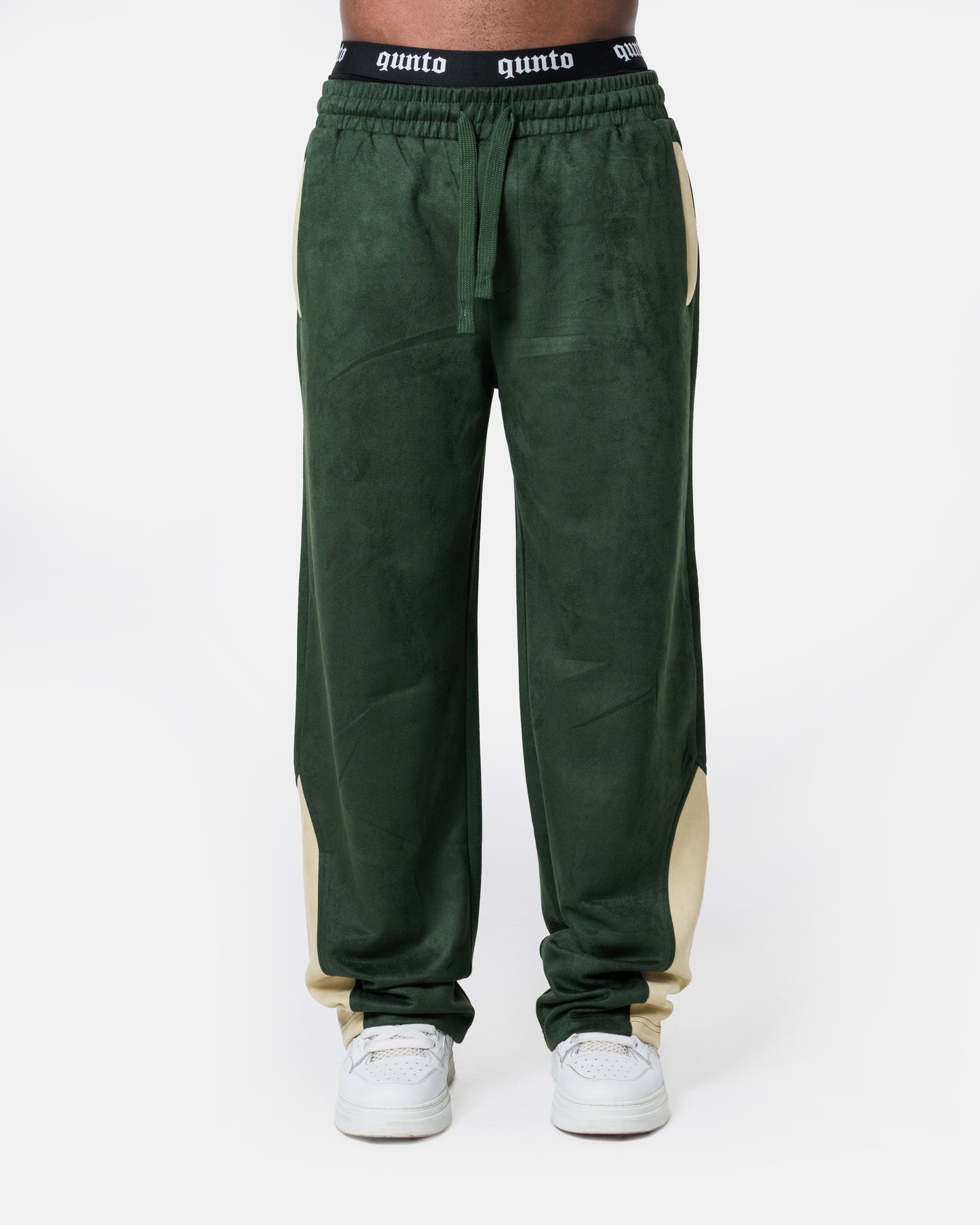GREEN TRACK PANTS