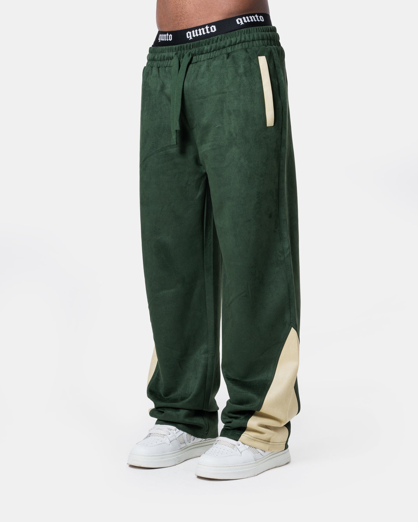 GREEN TRACK PANTS