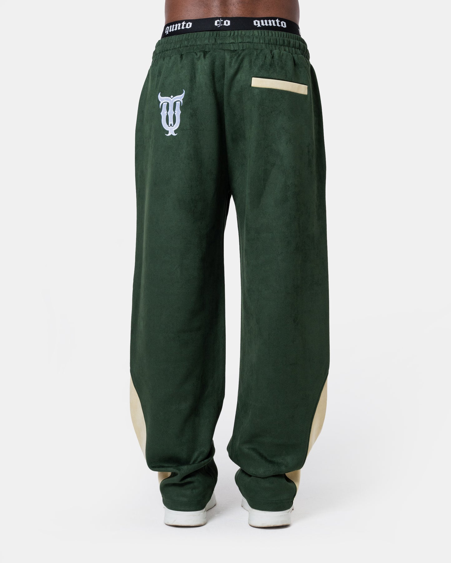 GREEN TRACK PANTS