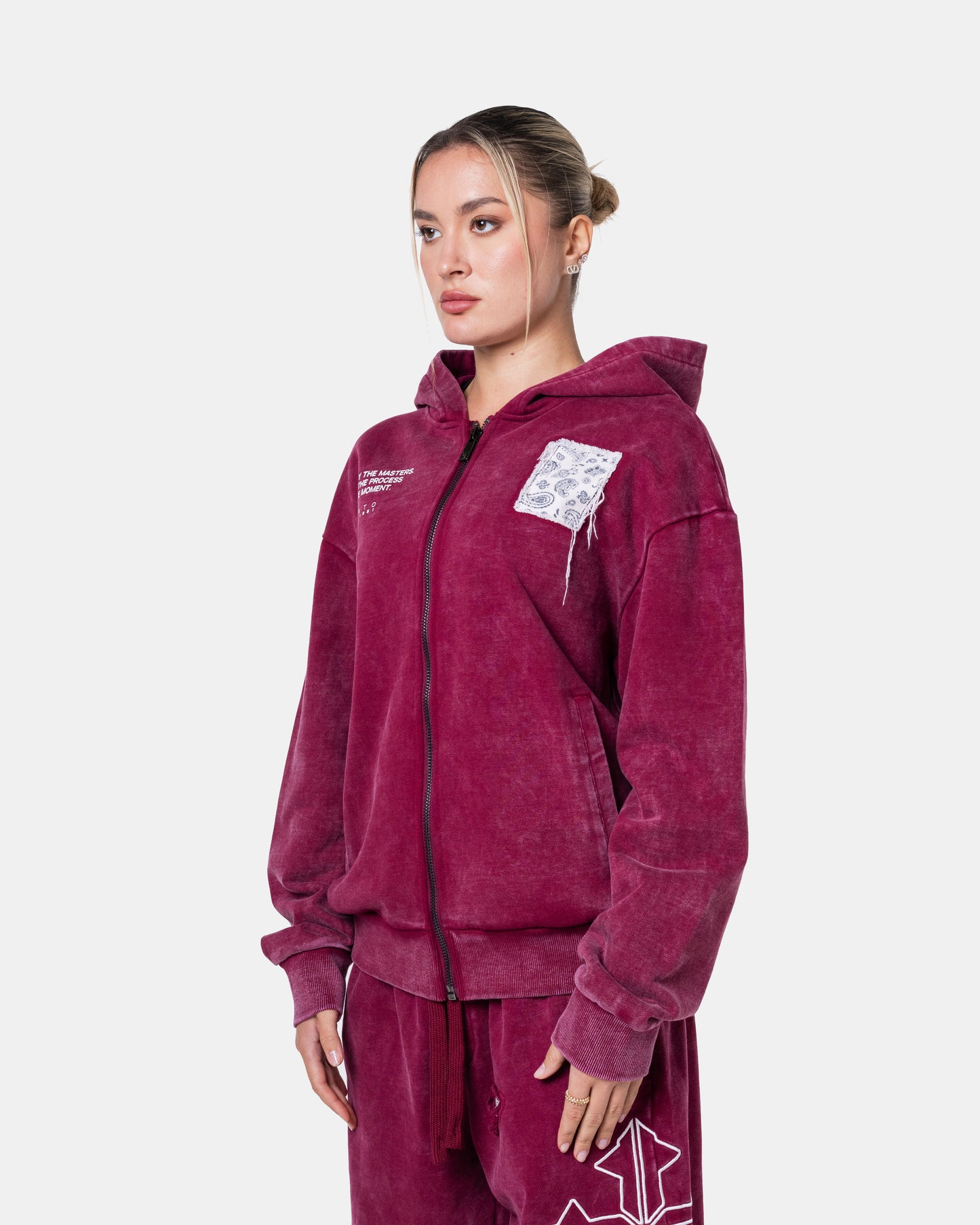 DESTROY ZIPPER HOODIE RED