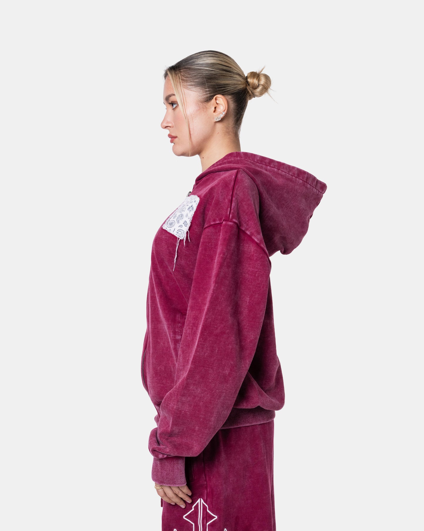 DESTROY ZIPPER HOODIE RED