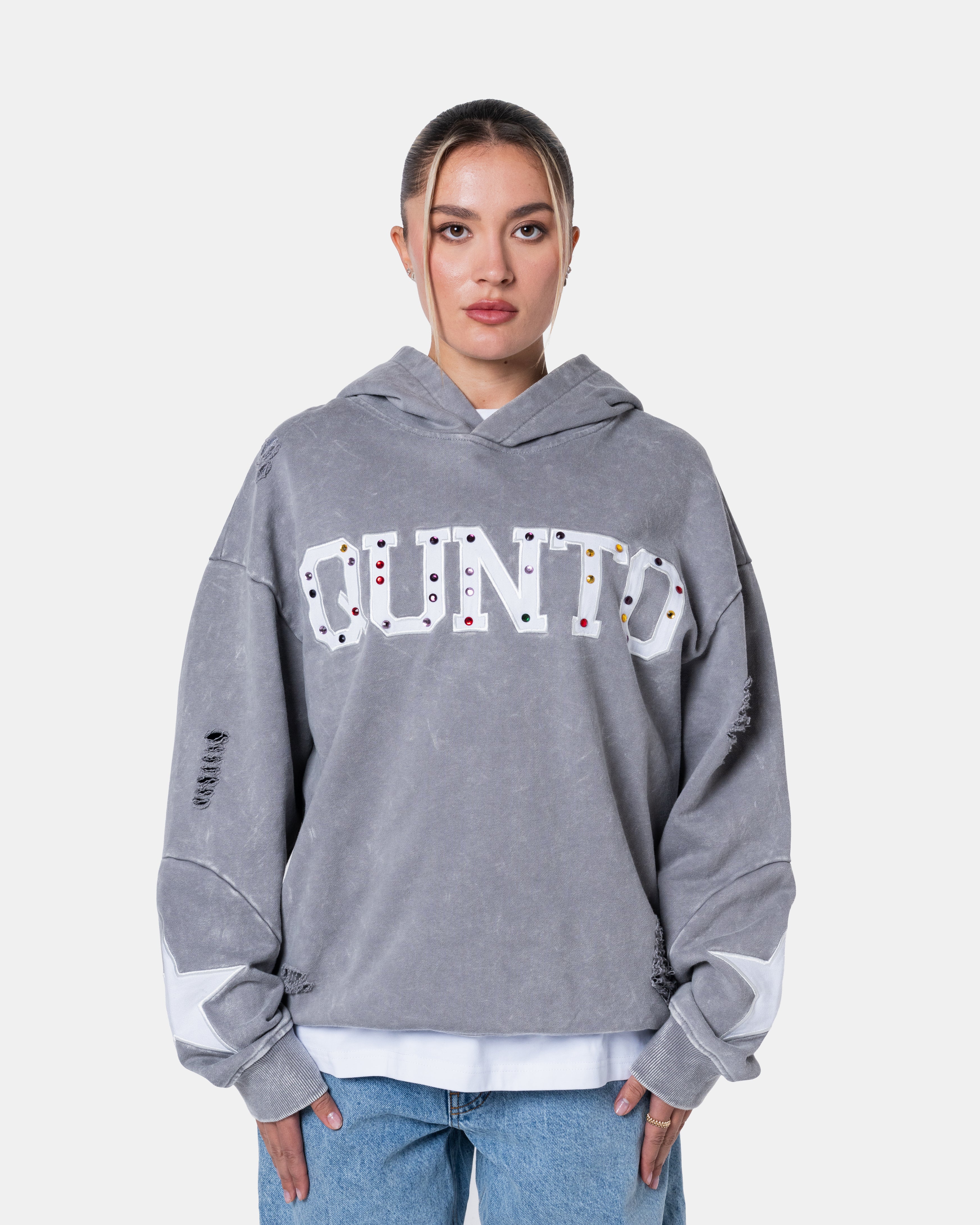 QUNTO Star Hoodie Grey