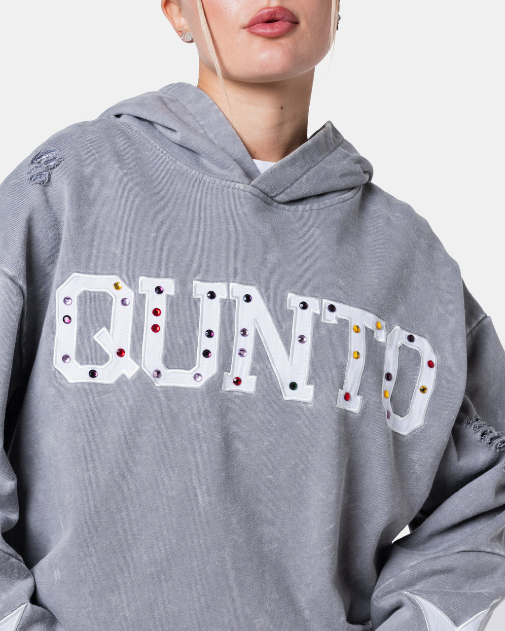 QUNTO Star Hoodie Grey