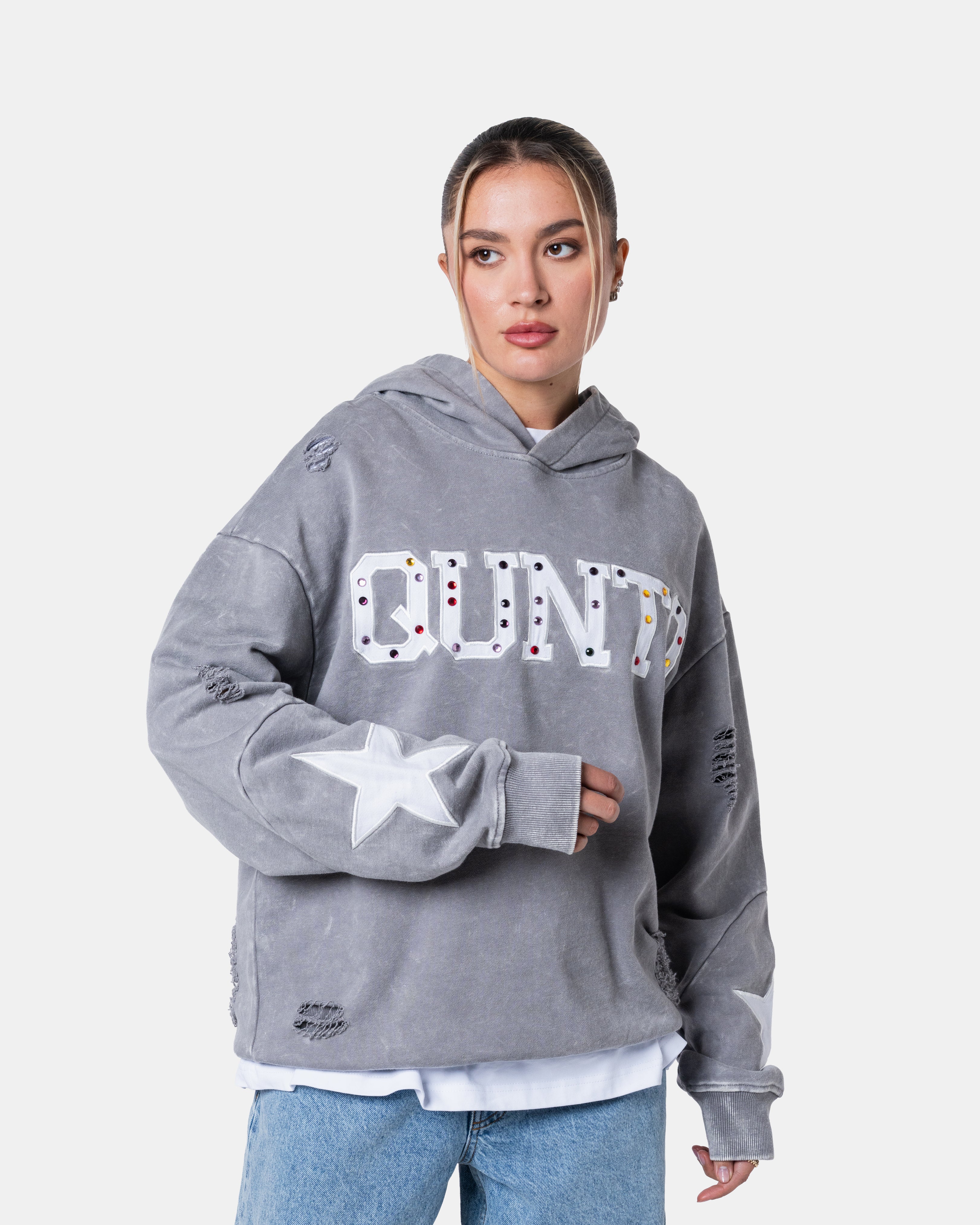 QUNTO Star Hoodie Grey