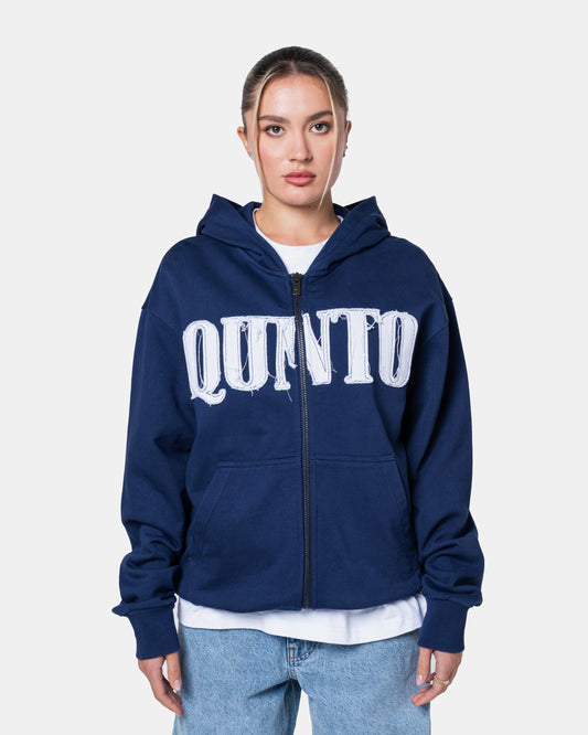 CLASSIC ZIPER HOODIE BLUE