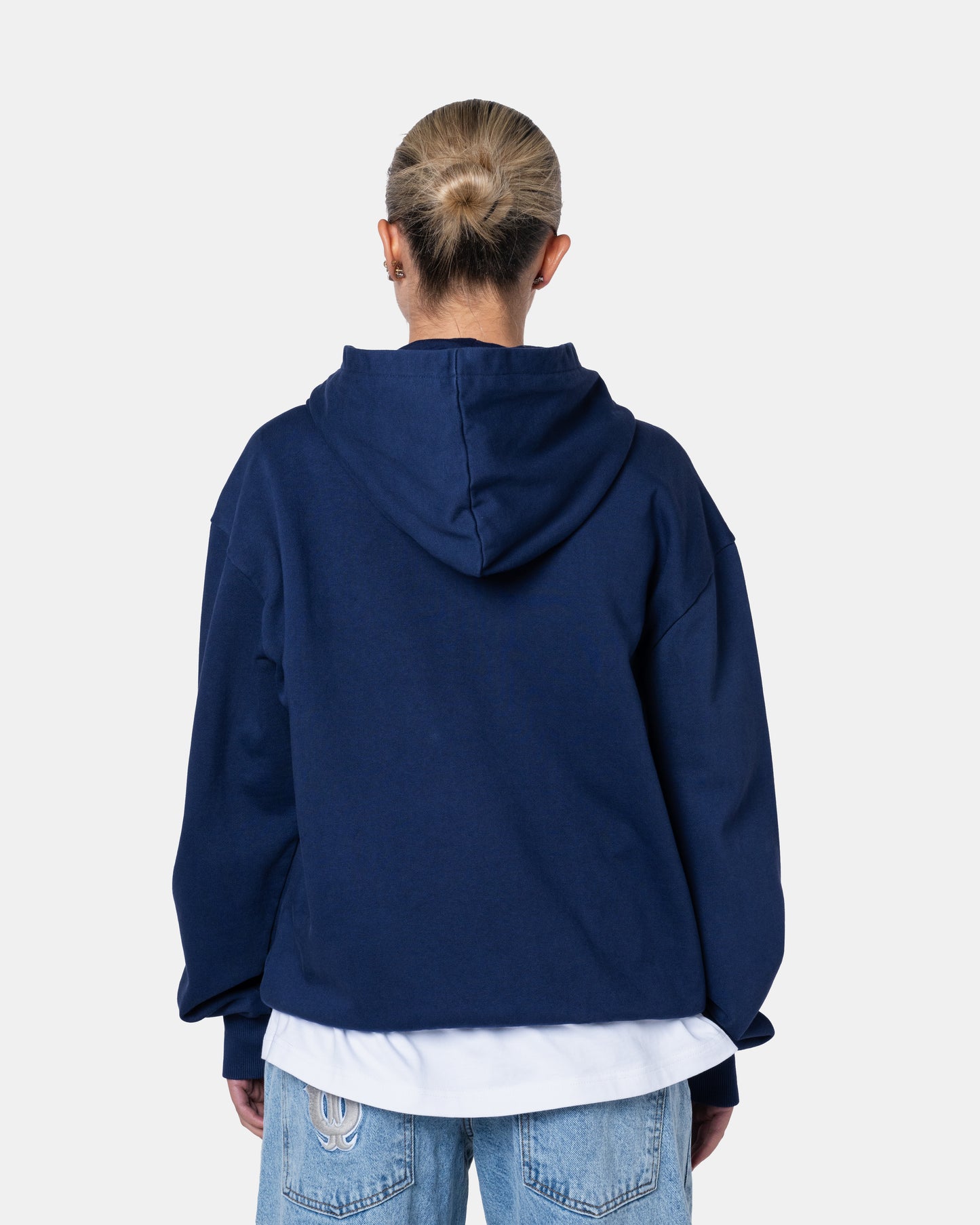 CLASSIC ZIPER HOODIE BLUE