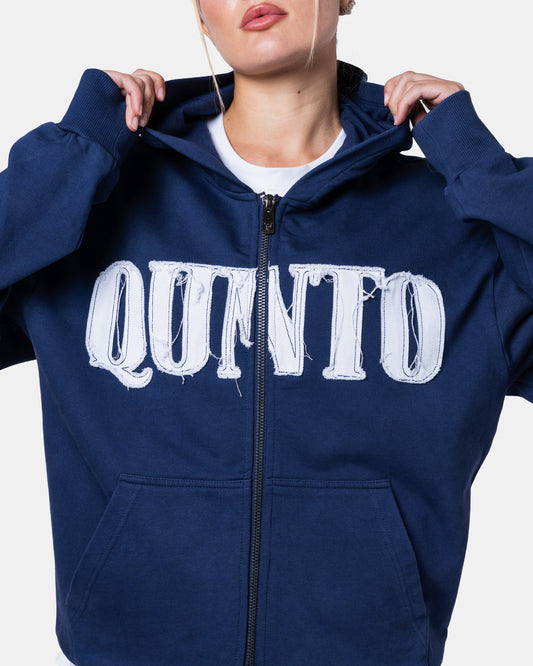 CLASSIC ZIPER HOODIE BLUE