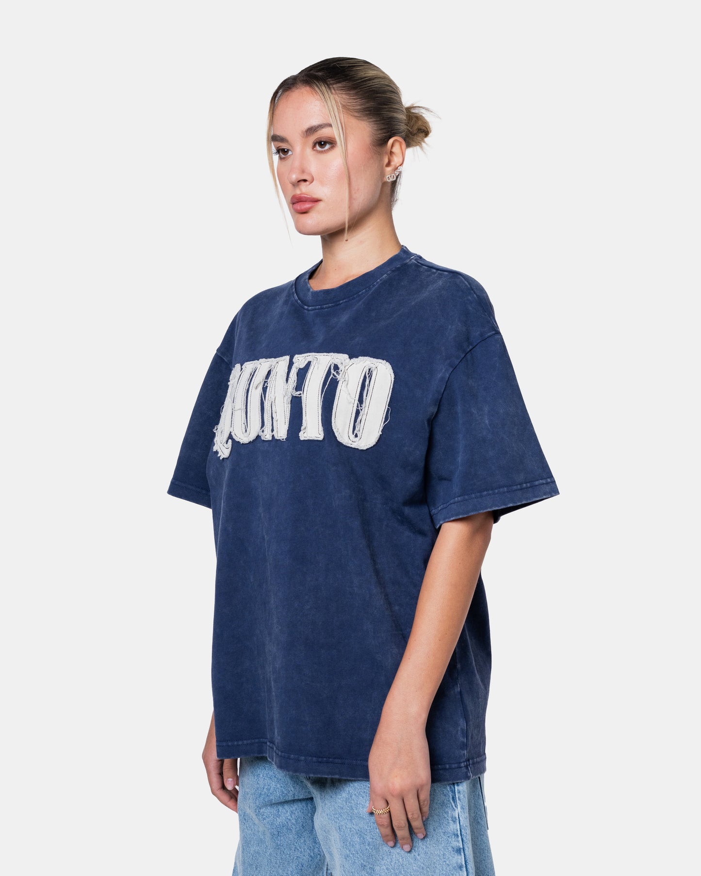 QUNTO OVERSIZE TEE BLUE