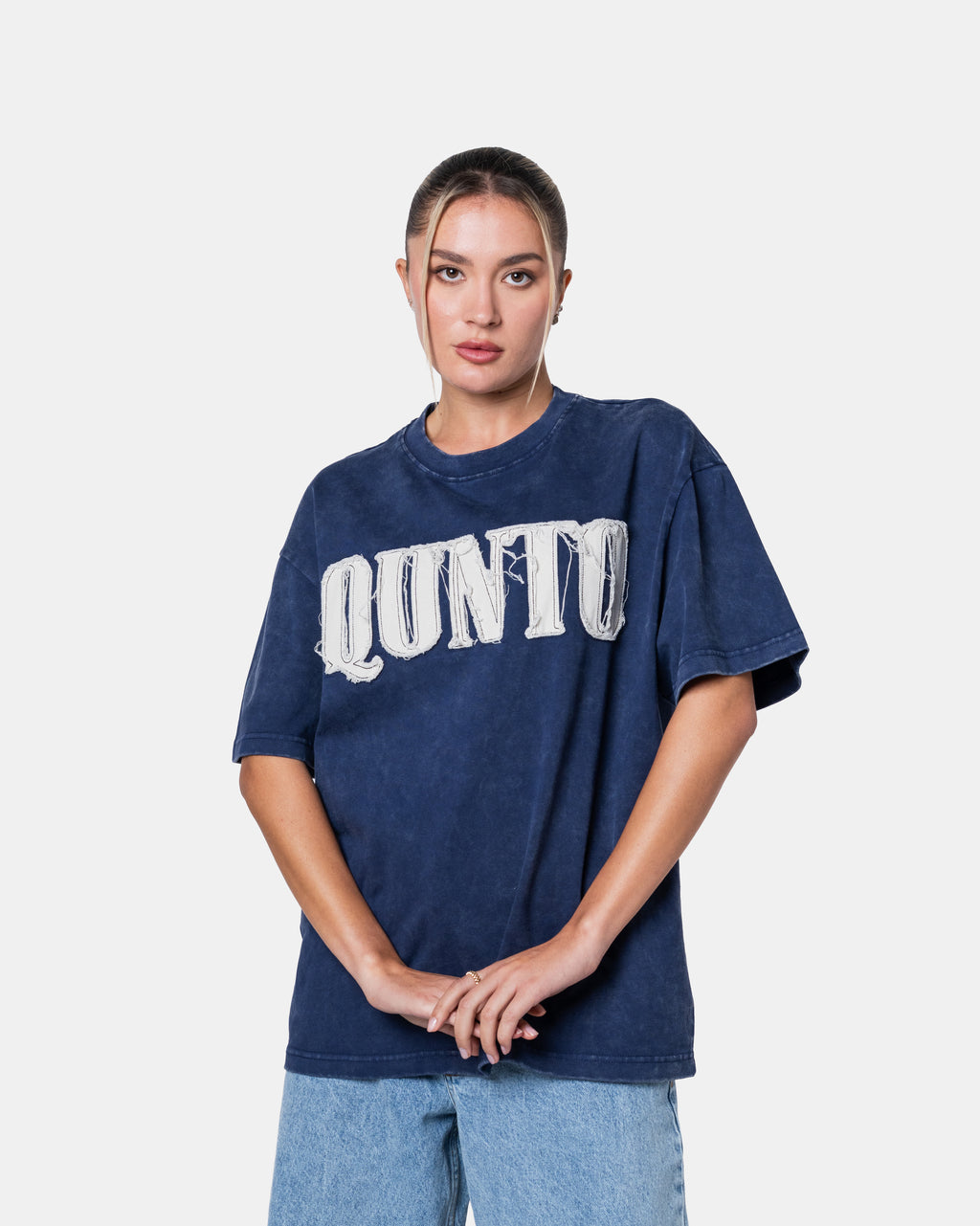 QUNTO Oversized Tee Blue