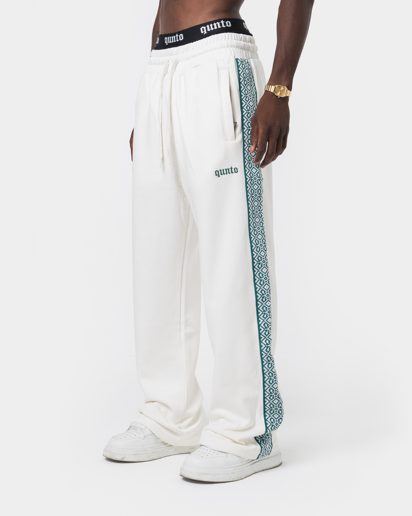 HERITAGE TRACK PANTS CREAM
