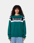 Star Banner Sweater Green