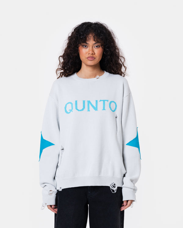 Destroy Sweater Knit Grey