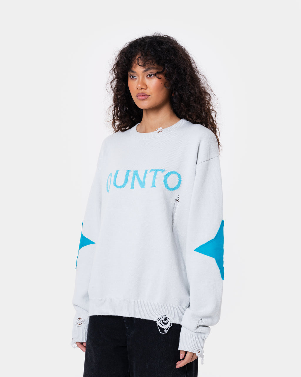 Destroy Sweater Knit Grey