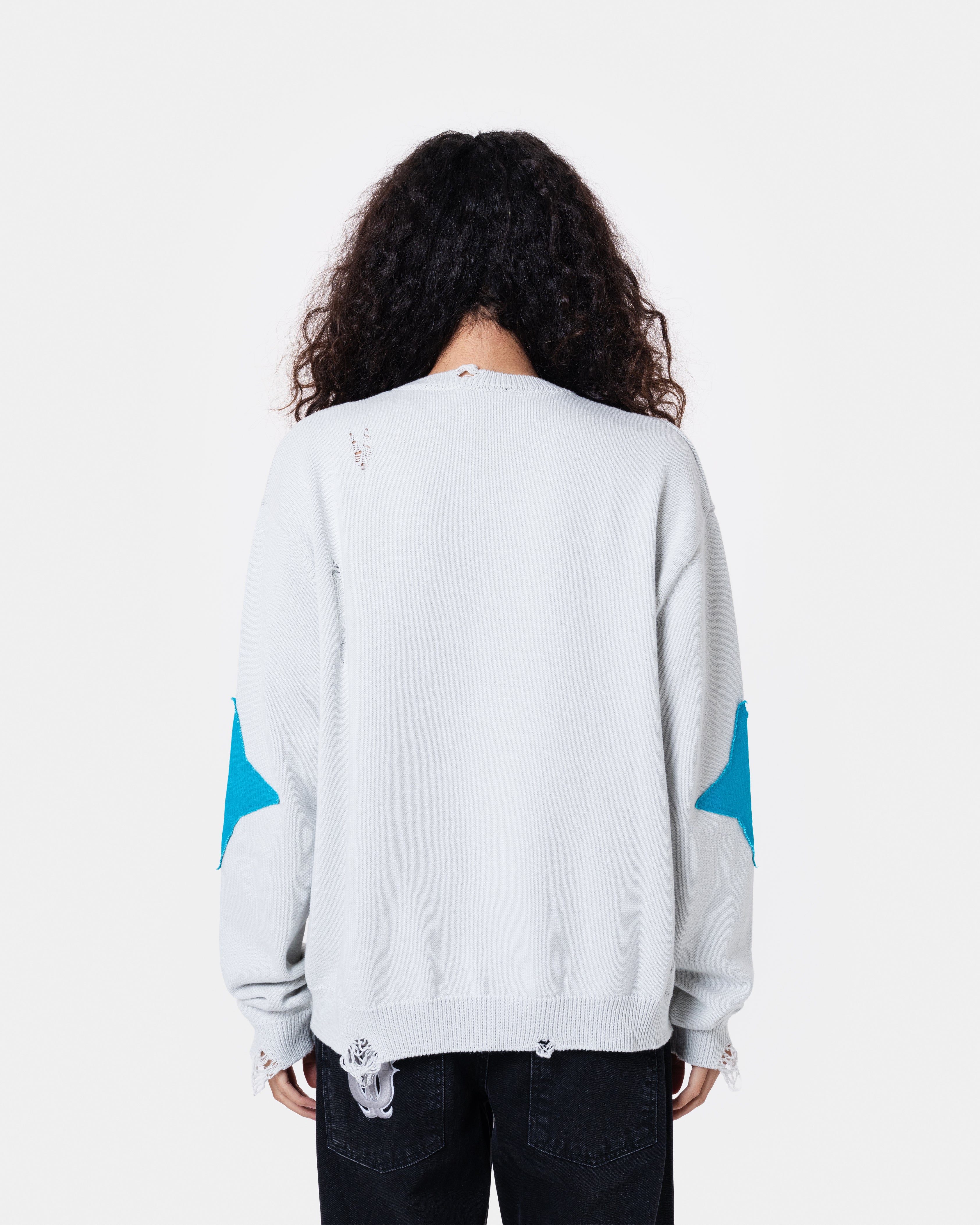 Destroy Sweater Knit Grey