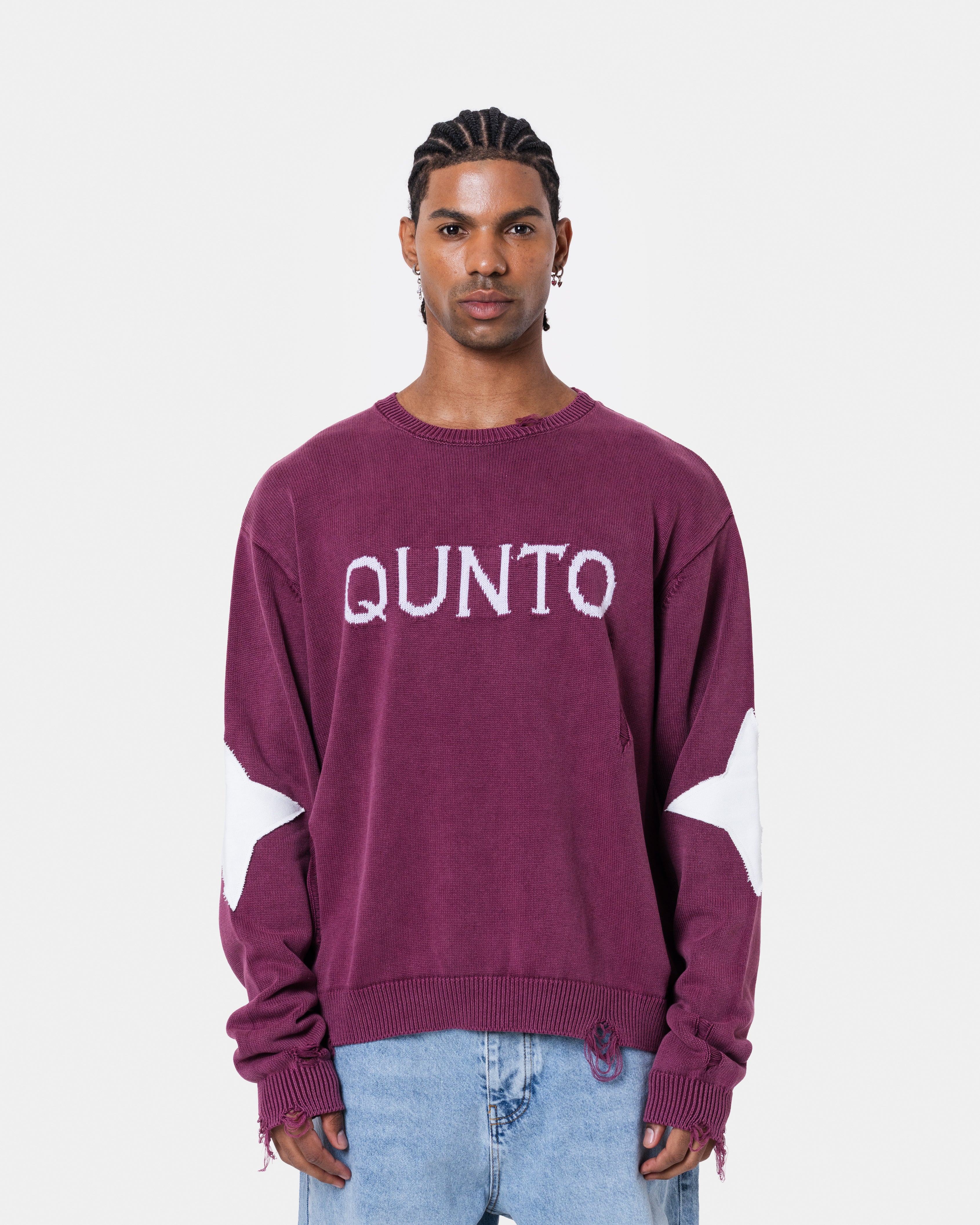 Destroy Sweater Knit Red