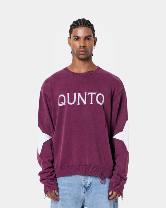 DESTROY SWEATER KNIT RED