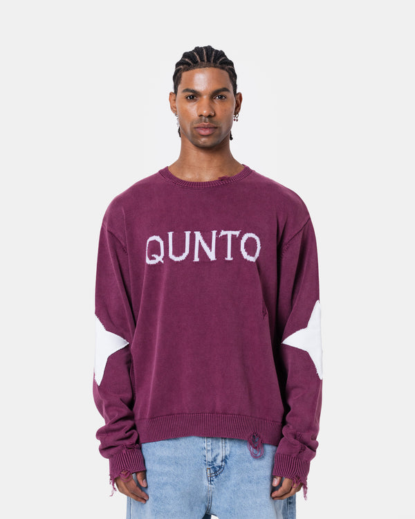 Destroy Sweater Knit Red
