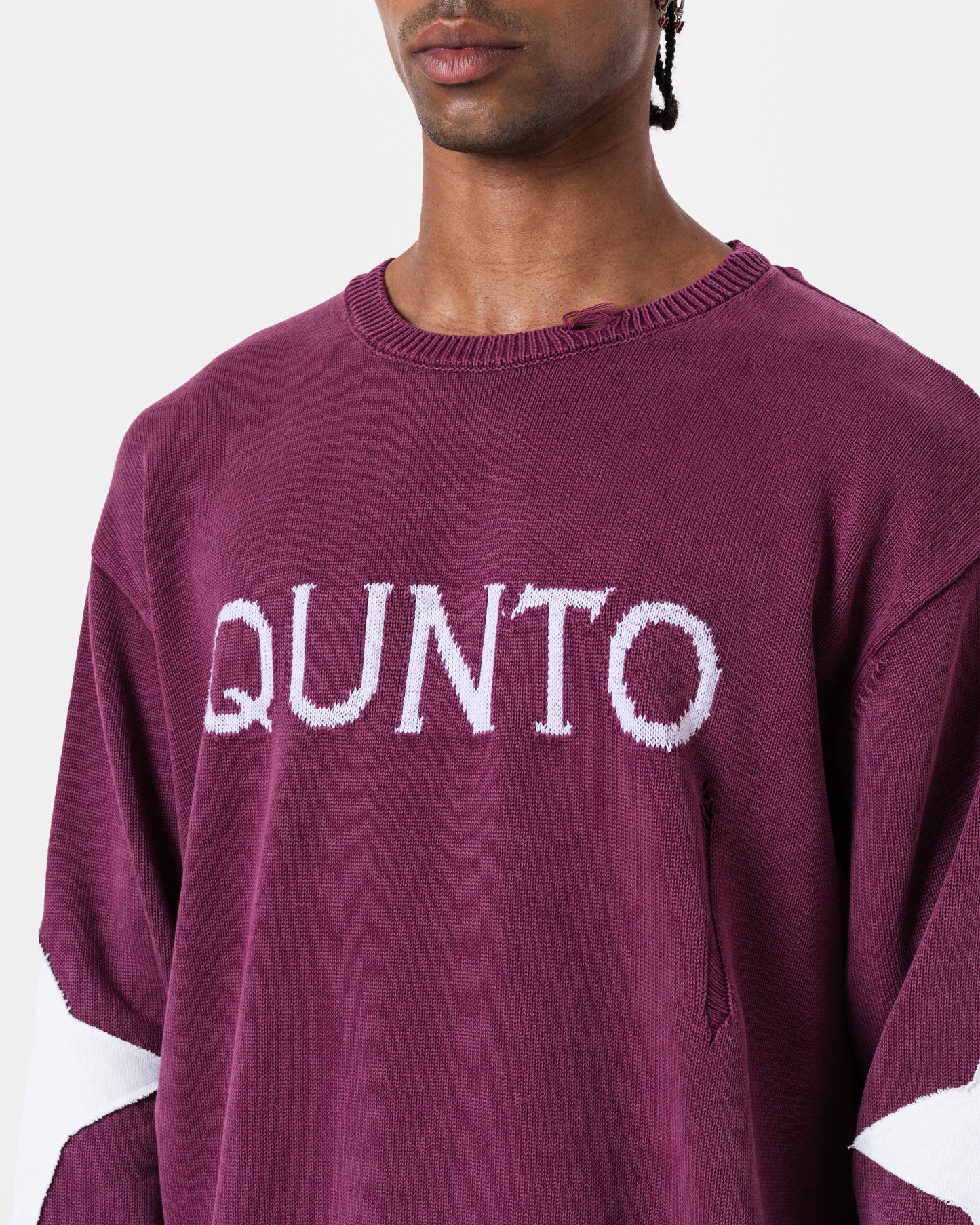 DESTROY SWEATER KNIT RED