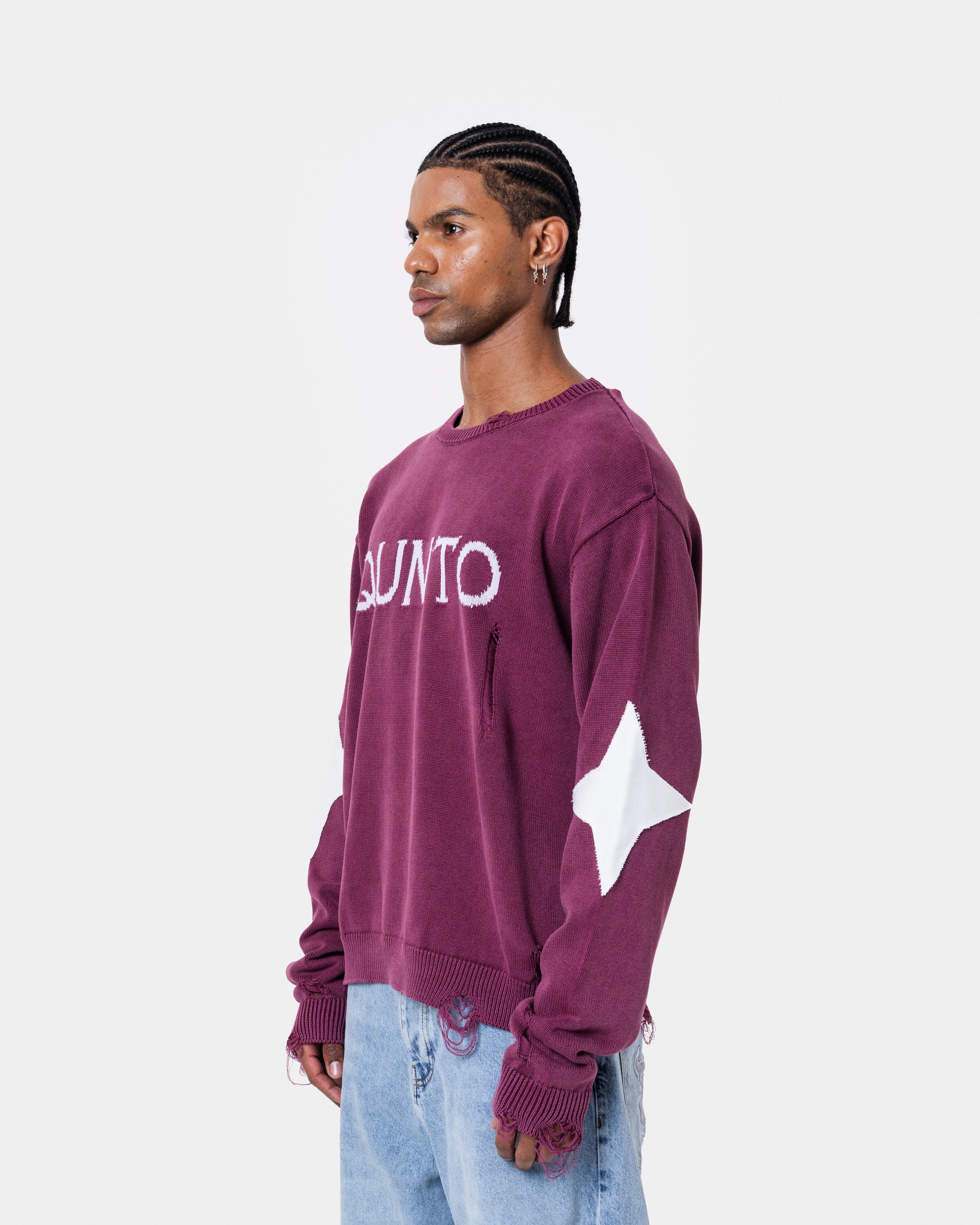 Destroy Sweater Knit Red