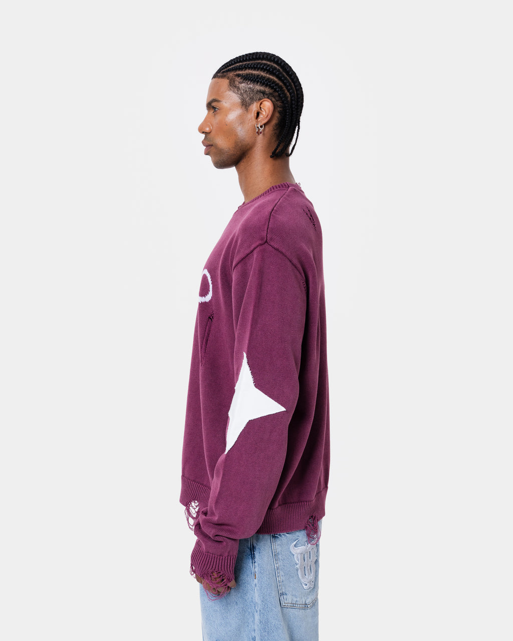 Destroy Sweater Knit Red