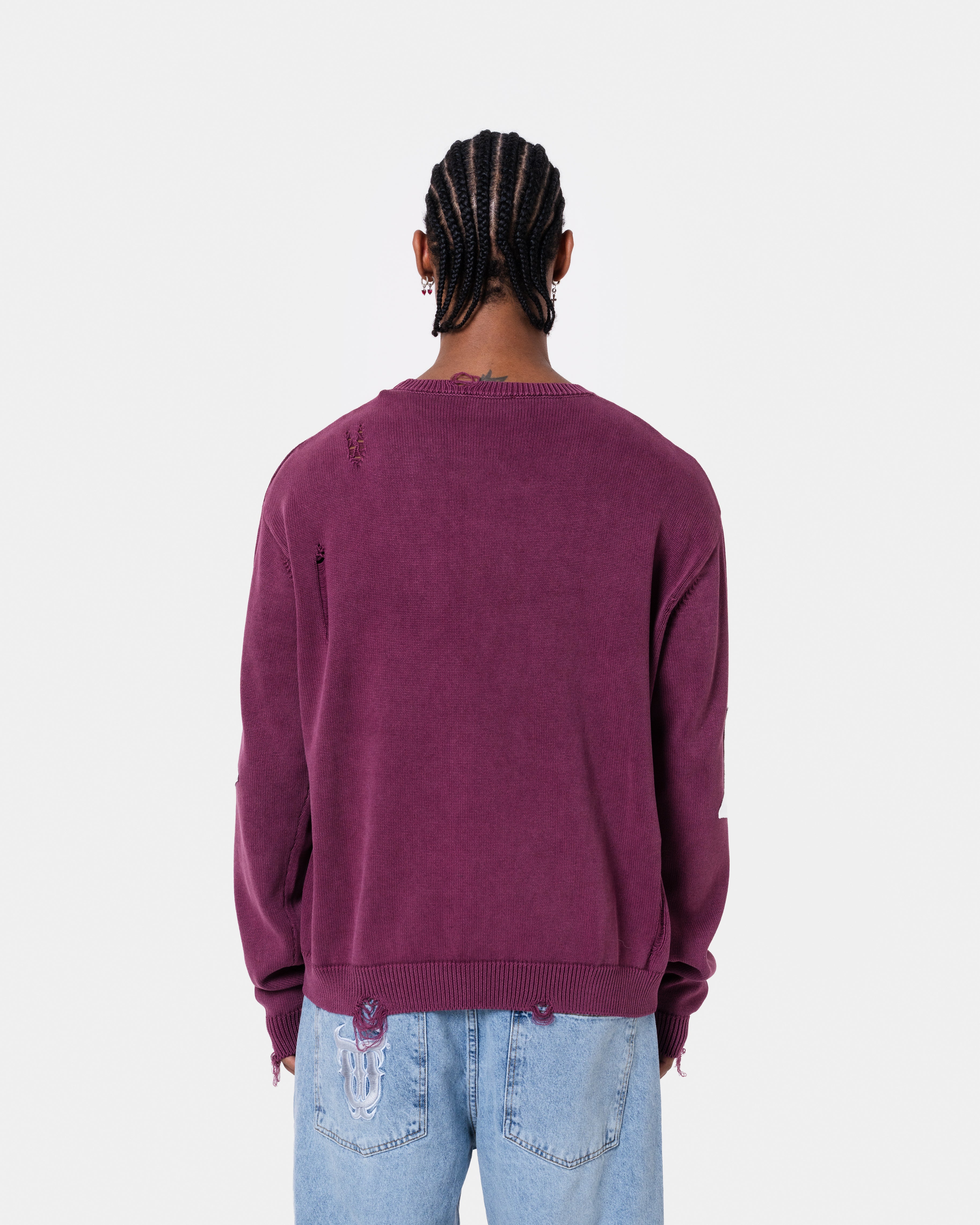 Destroy Sweater Knit Red