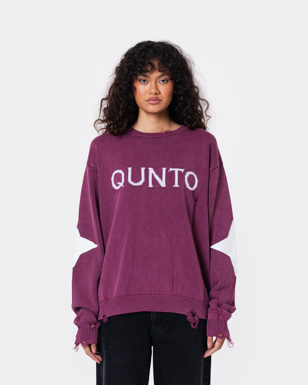 DESTROY SWEATER KNIT RED