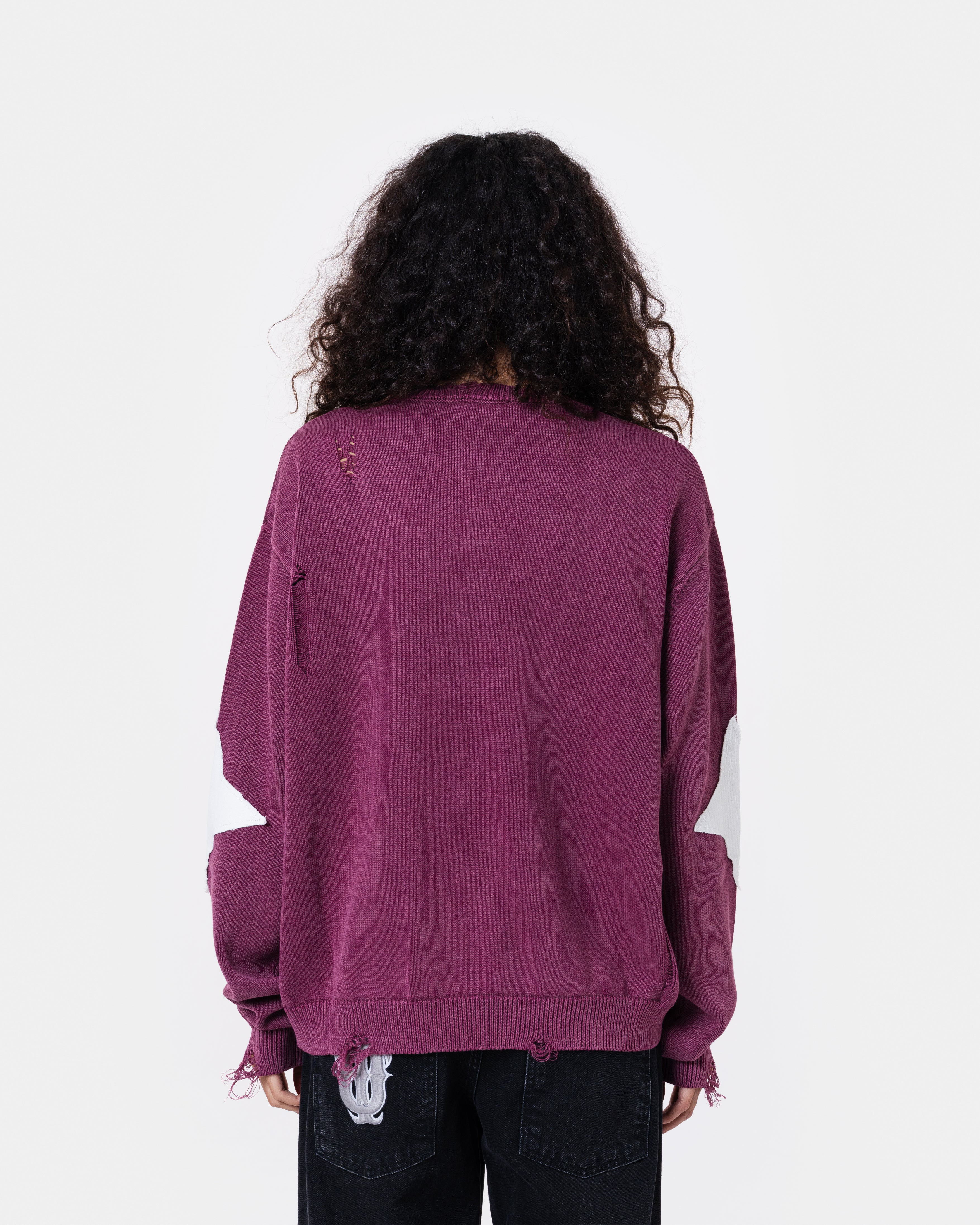 Destroy Sweater Knit Red