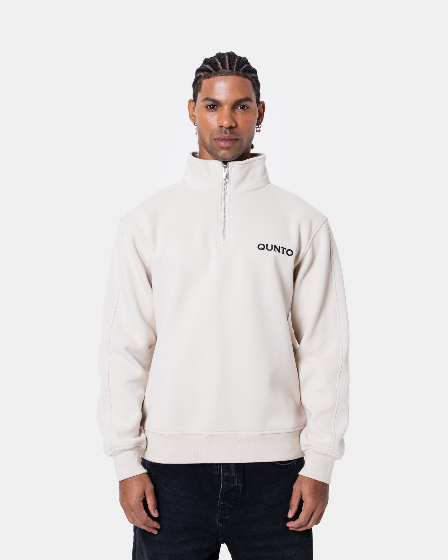 FAT QUNTO HALF ZIP CREAM