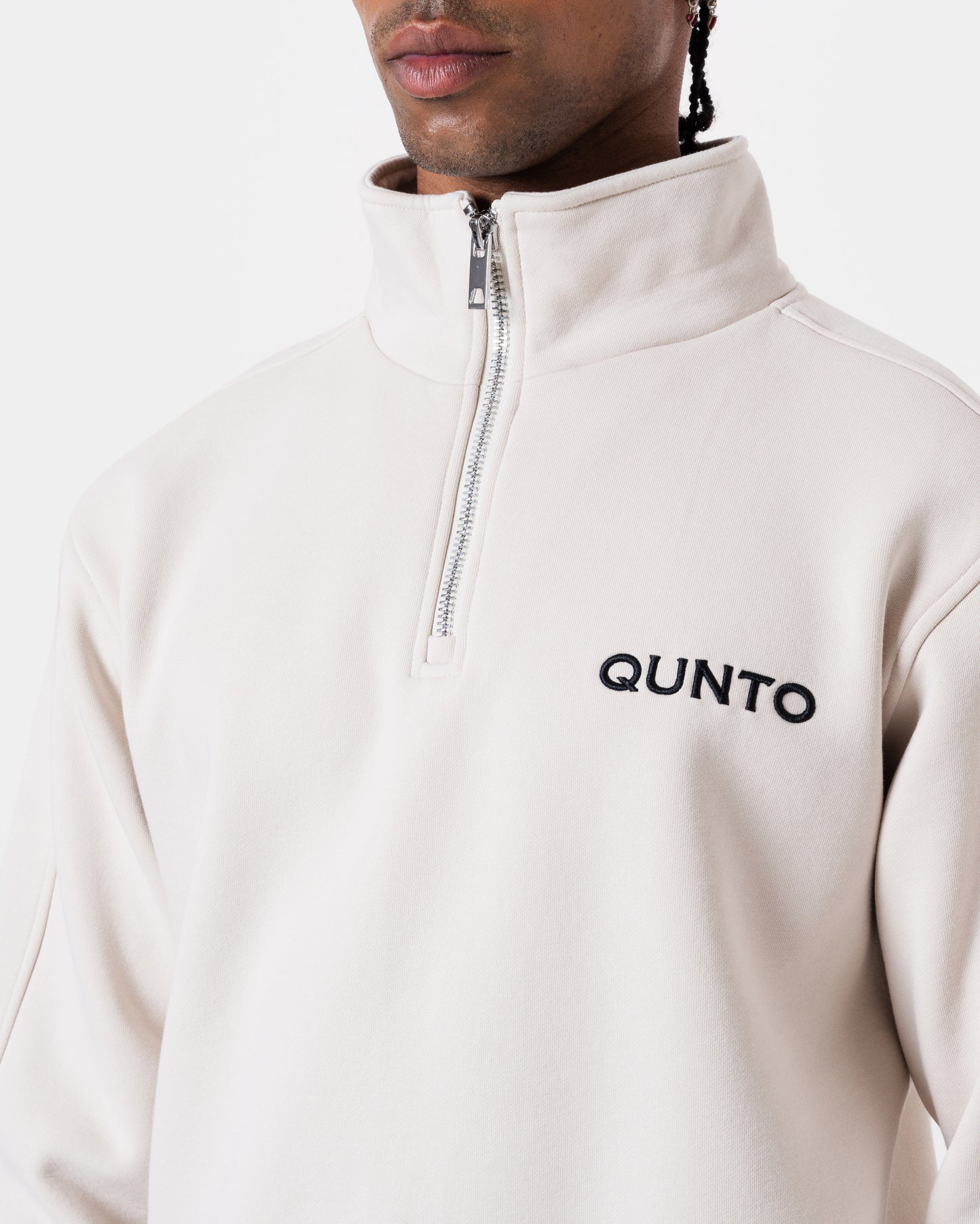 FAT QUNTO HALF ZIP CREAM