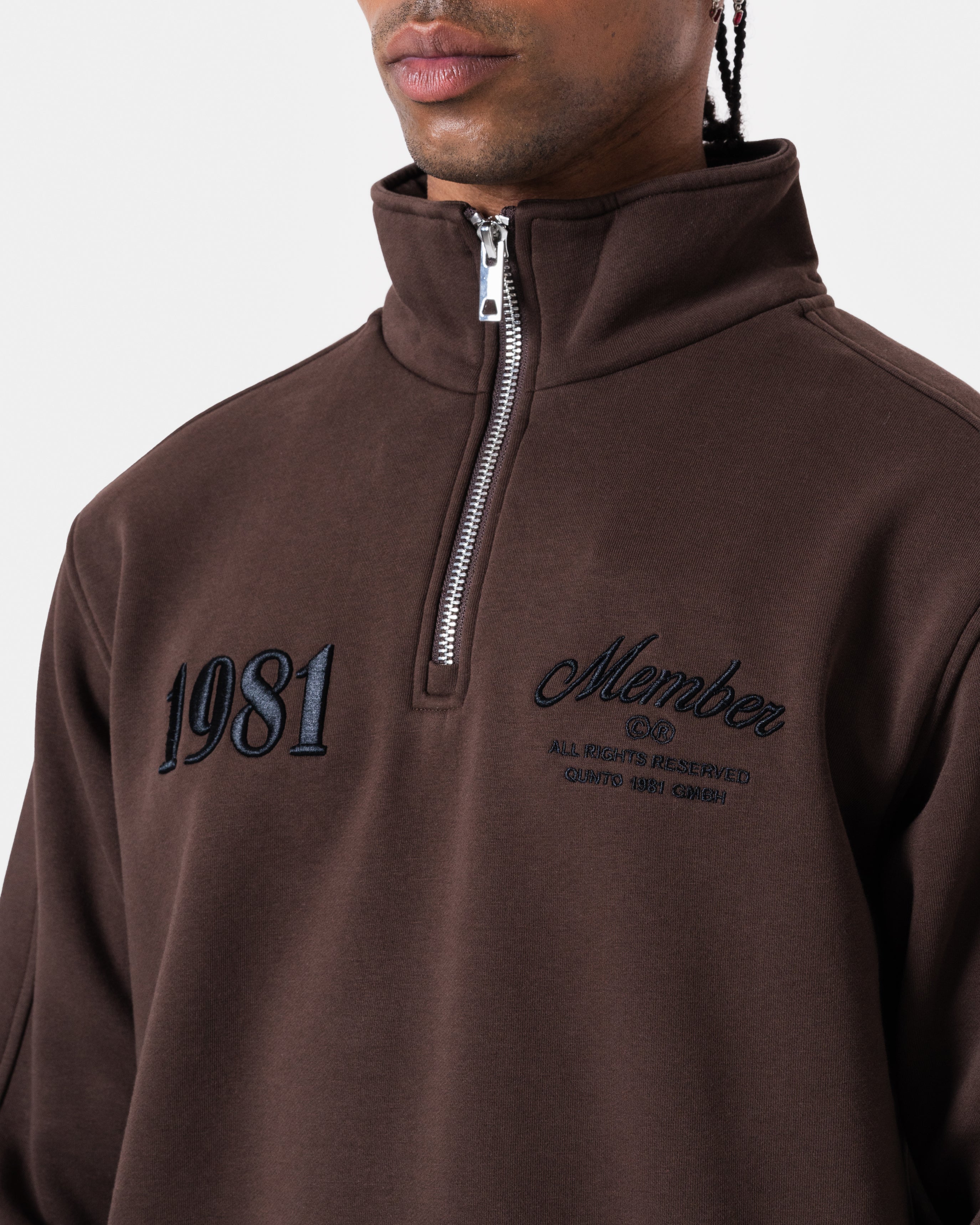 1981 Member Brown Half Zip