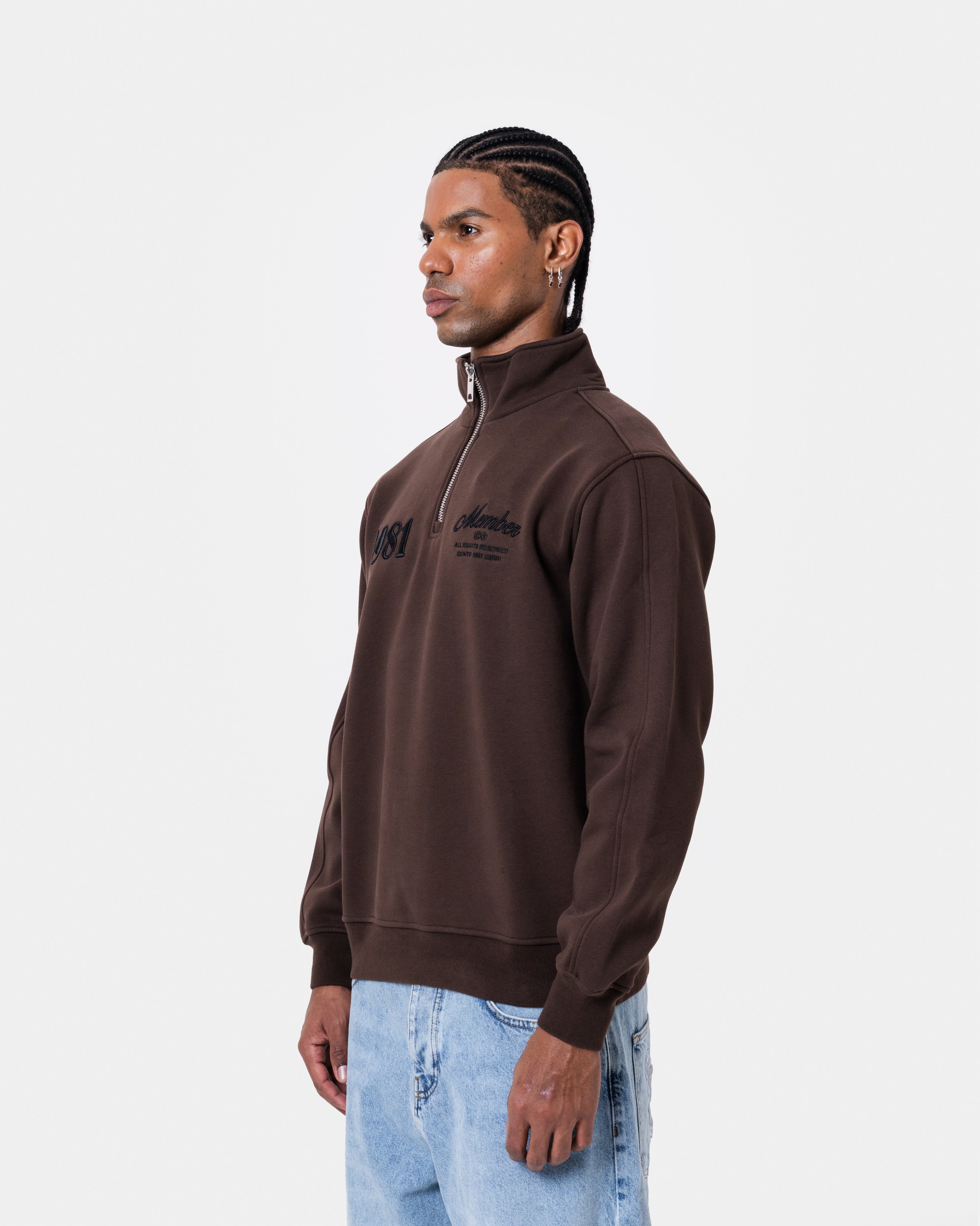 1981 Member Brown Half Zip