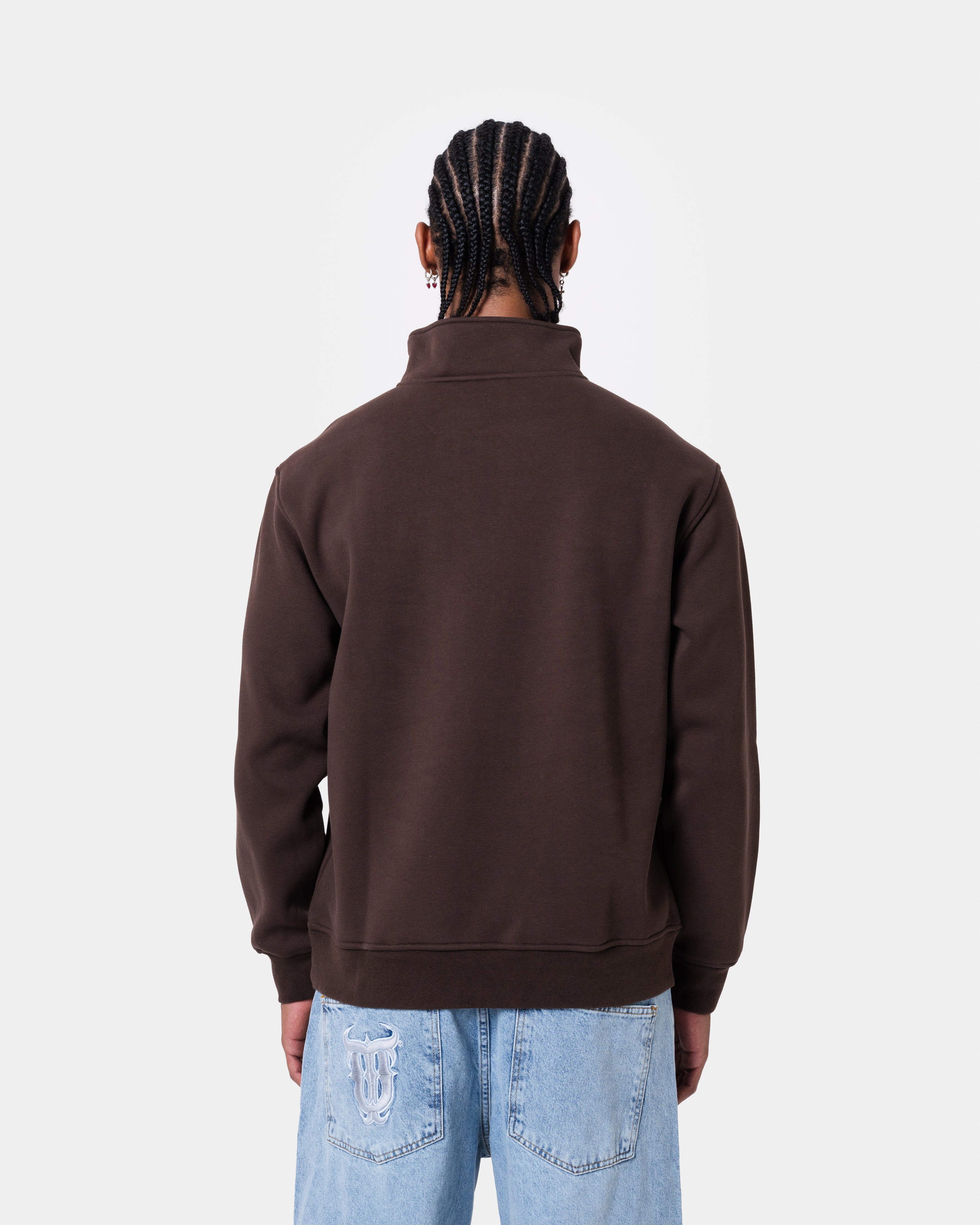 QUNTO Club Brown Half-Zip