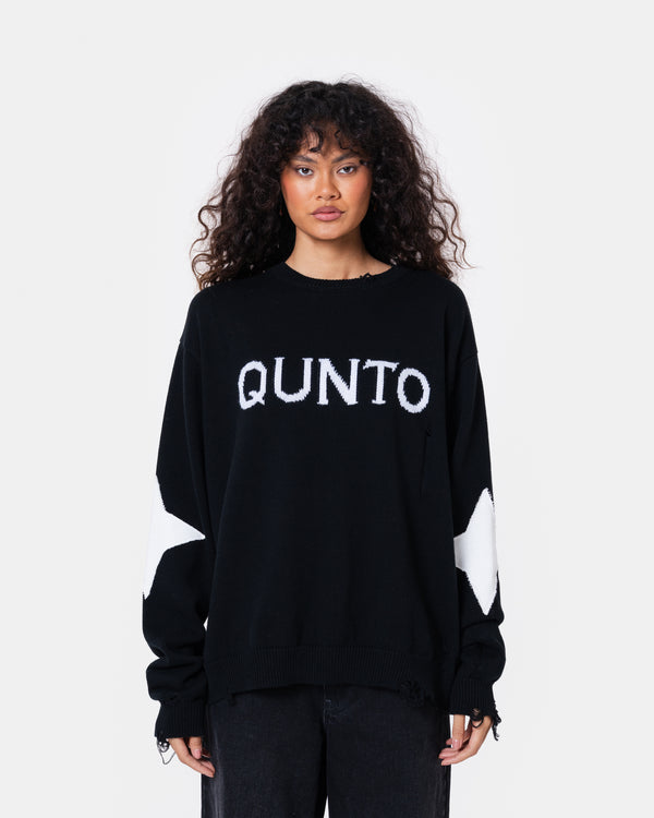 Destroy Sweater Knit Black