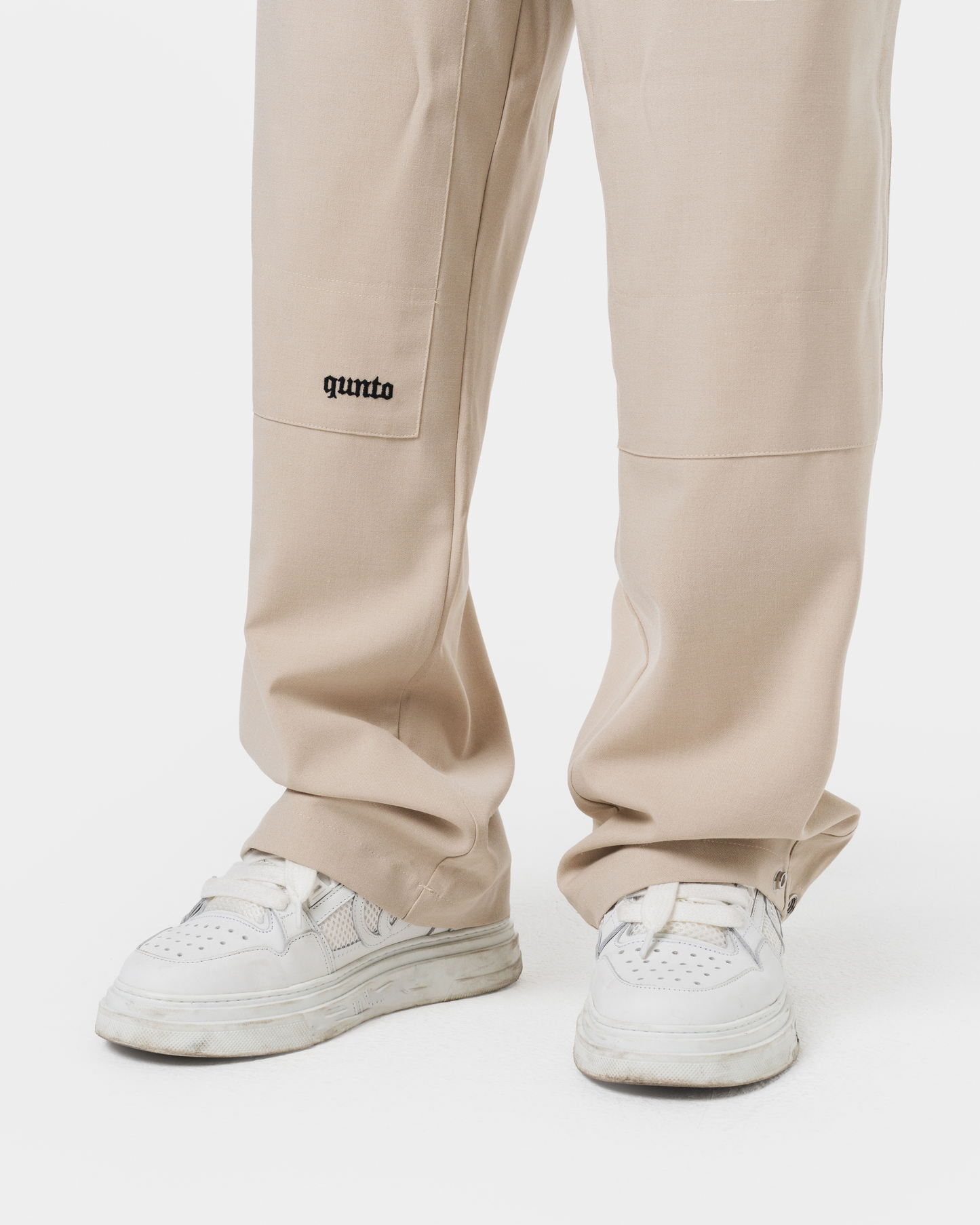 QT CARGO PANTS CREAM