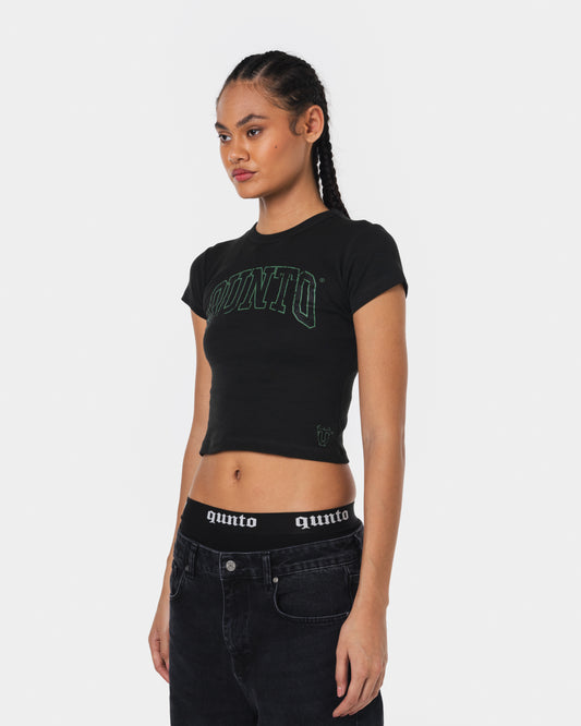 GREEN OUTLINER BABY TEE