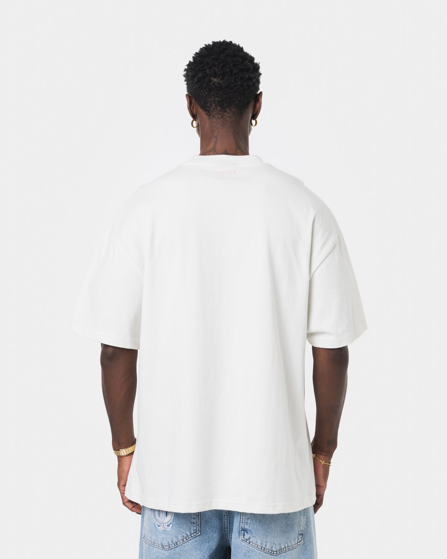 QUNTO PINK ON WHITE TSHIRT