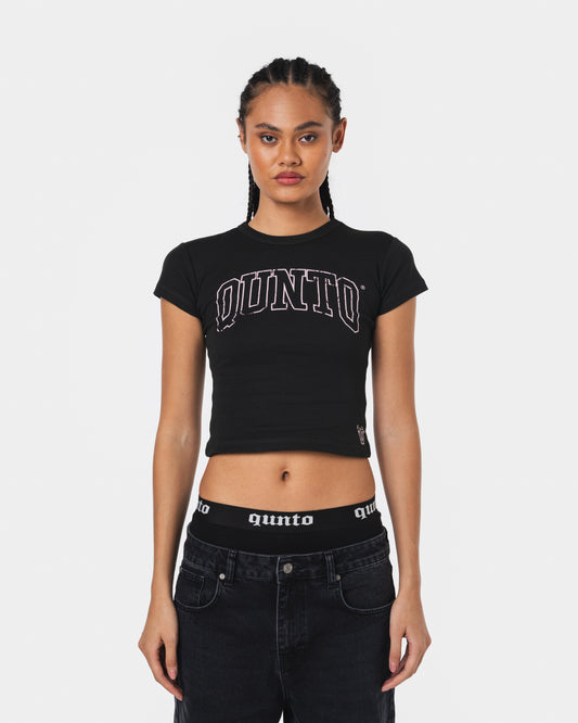 PINK OUTLINER BABY TEE