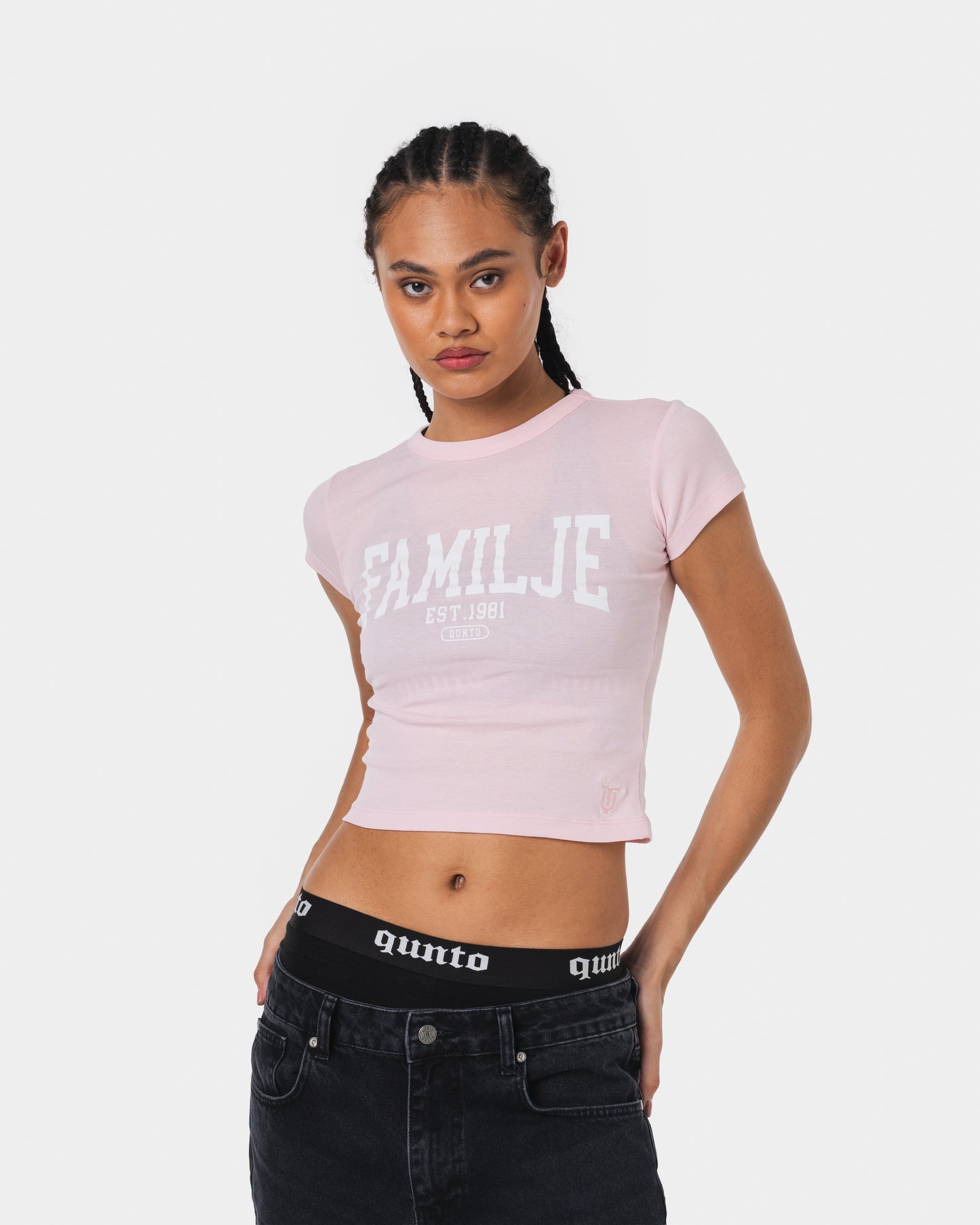 FAMILJE PINK BABY TEE